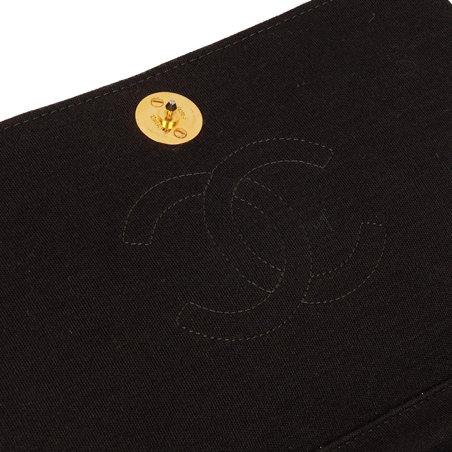 Chanel Classic Brown Quilted Jersey Full Flap Bag With 24K Gold-Plated Hardware