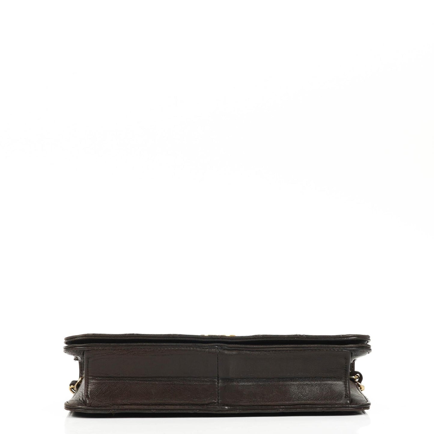 Chanel Classic Brown Quilted Lambskin Full Flap Bag With Gold-Tone Hardware