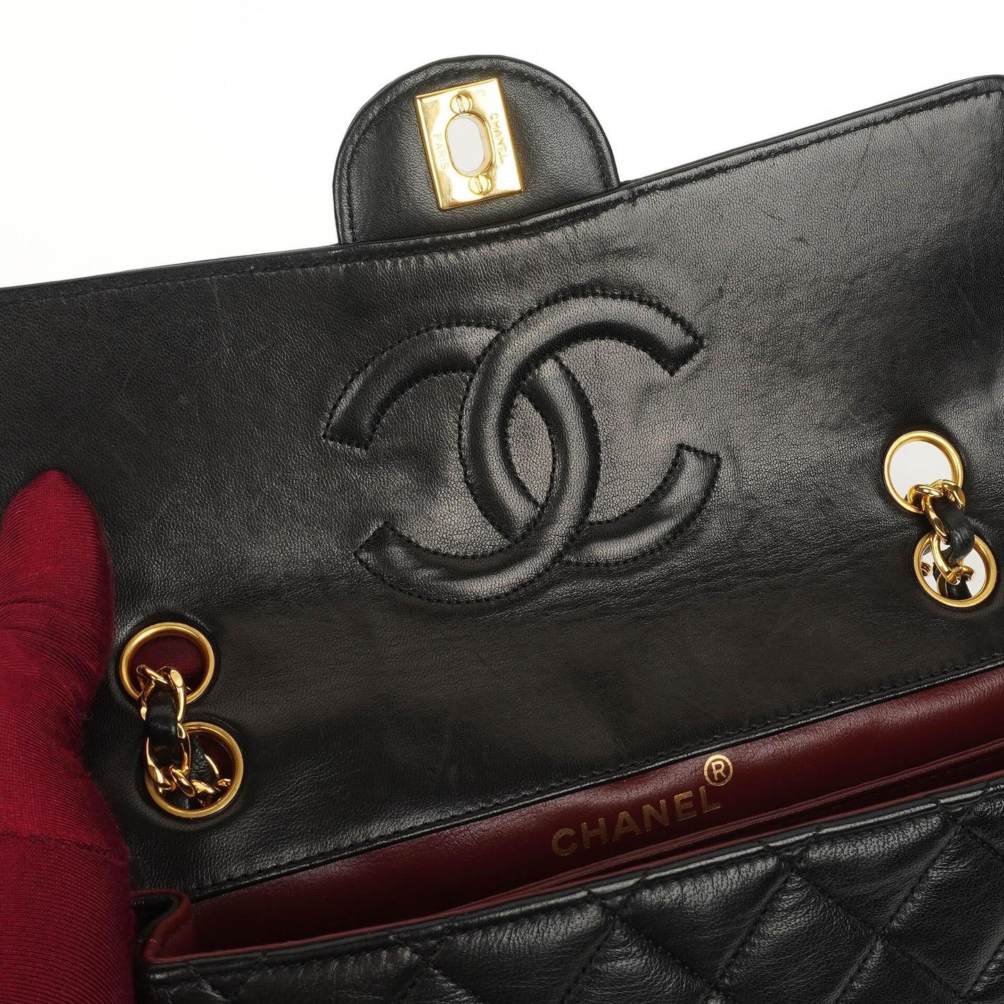 Chanel Classic Flap Bag Lambskin 24k Gold-Plated Hardware