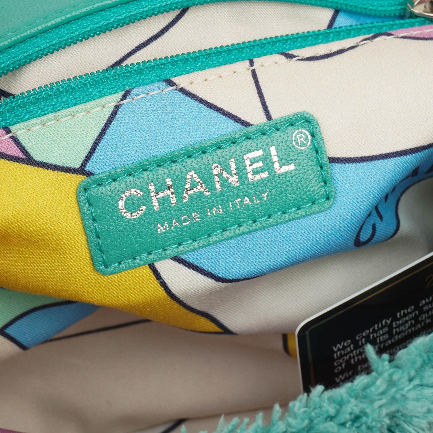 Chanel Classic Flap Turquoise Terry Bag 2019 Collection