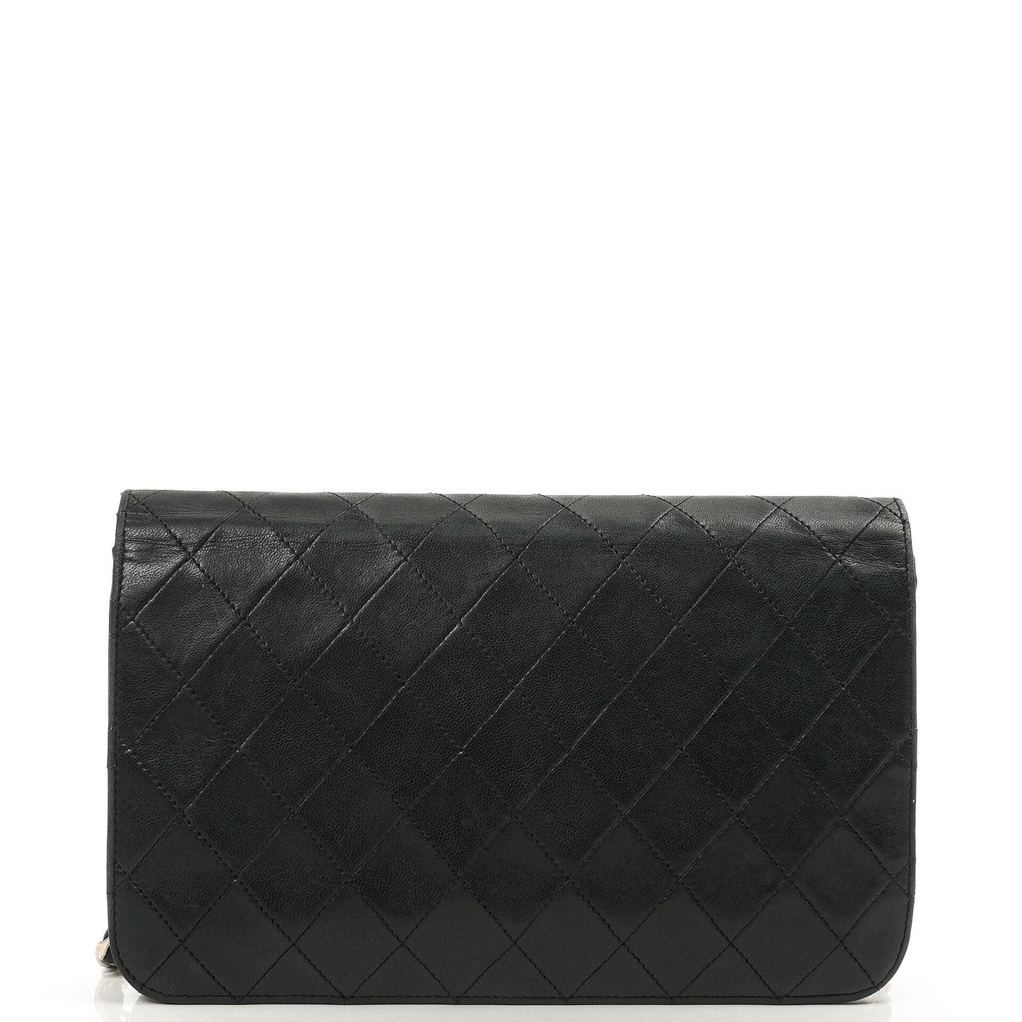 Chanel Classic Full Flap Bag Black Quilted Lambskin 24K Gold-Plated Hardware