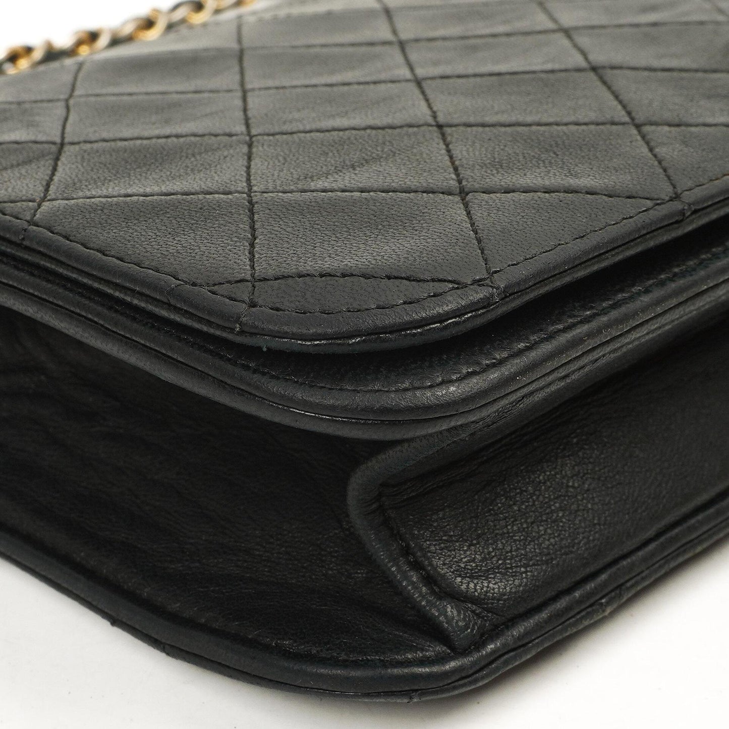 Chanel Classic Full Flap Bag Black Quilted Lambskin 24K Gold-Plated Hardware