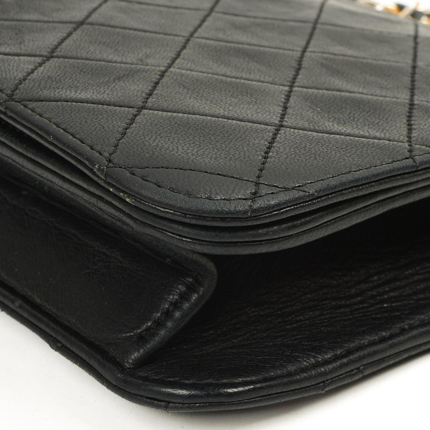 Chanel Classic Full Flap Bag Black Quilted Lambskin 24K Gold-Plated Hardware
