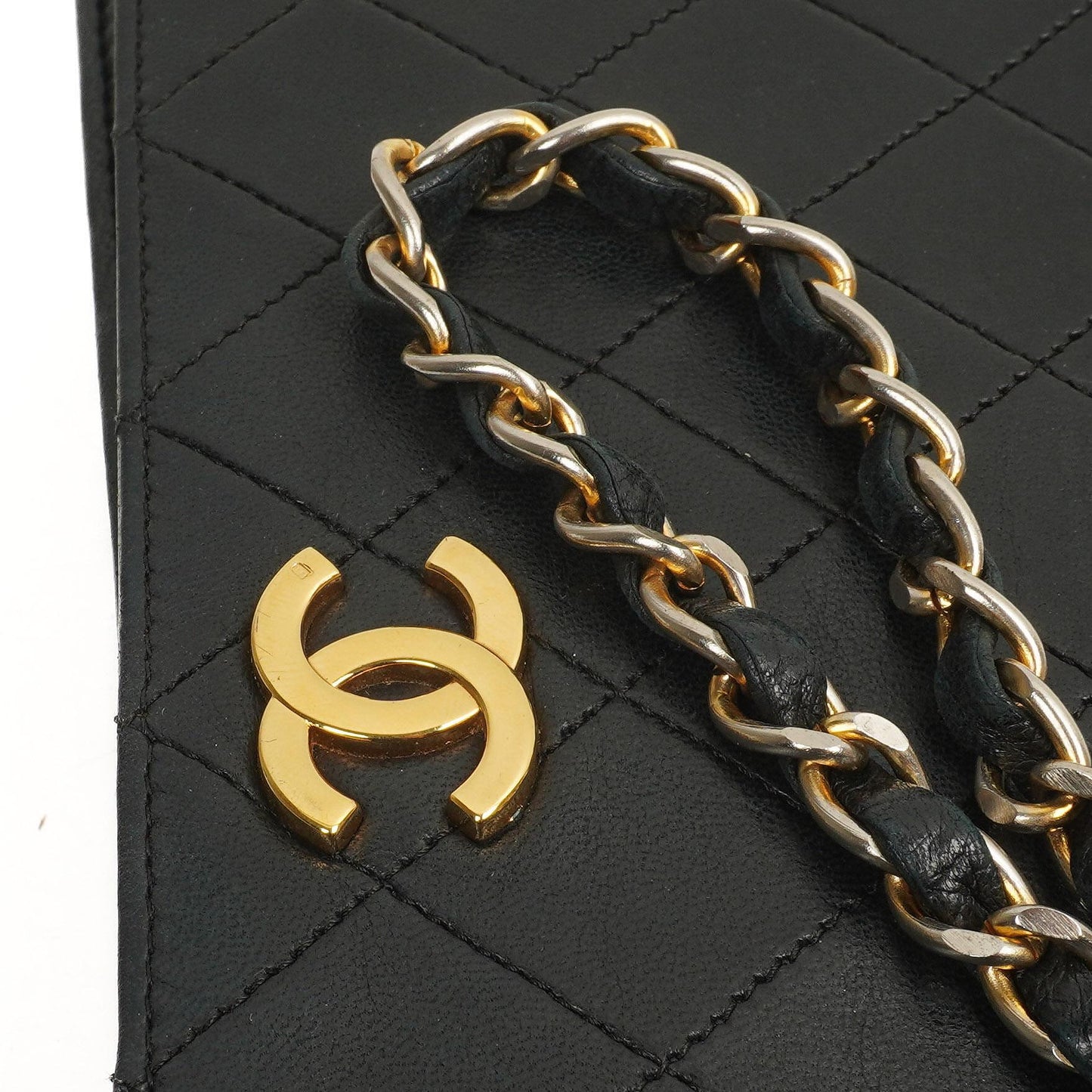 Chanel Classic Full Flap Bag Black Quilted Lambskin 24K Gold-Plated Hardware