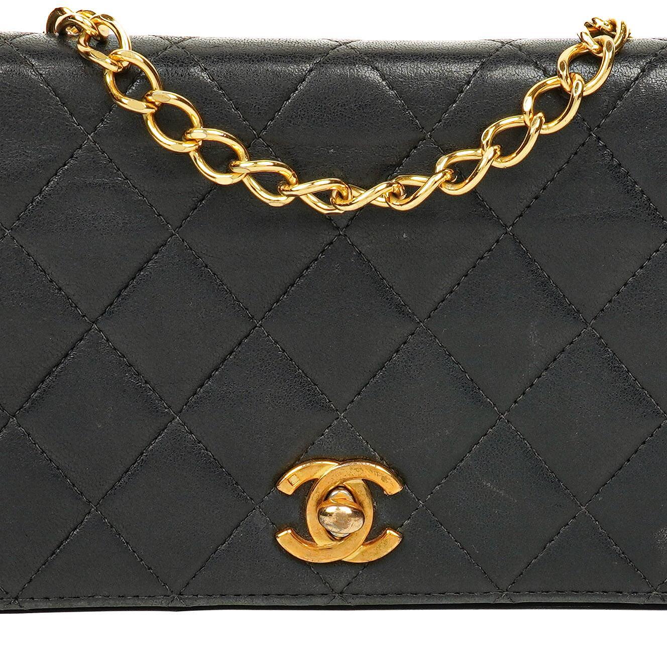 Chanel Classic Full Flap Bag Black Quilted Lambskin