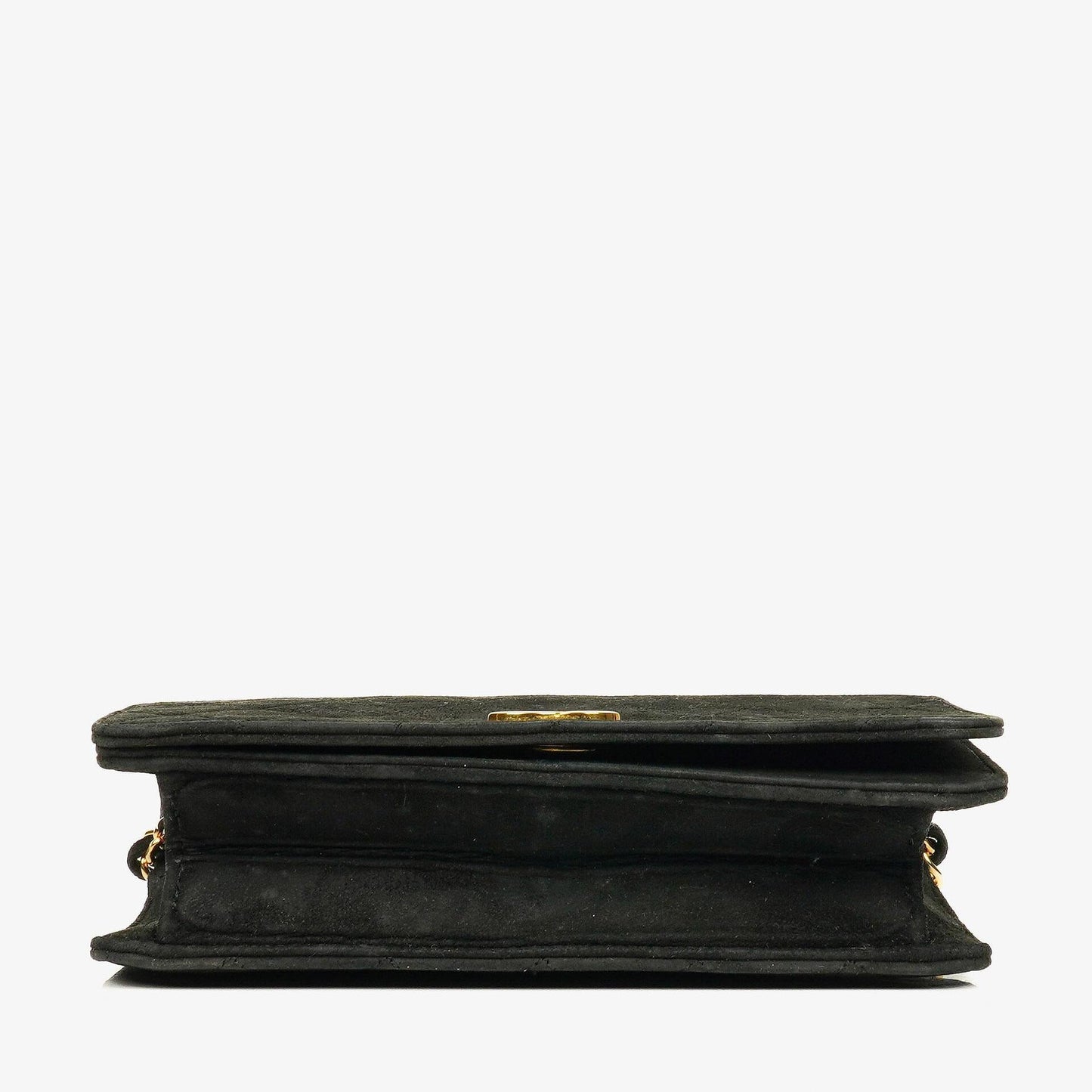 Chanel Classic Full Flap Bag Black Quilted Suede