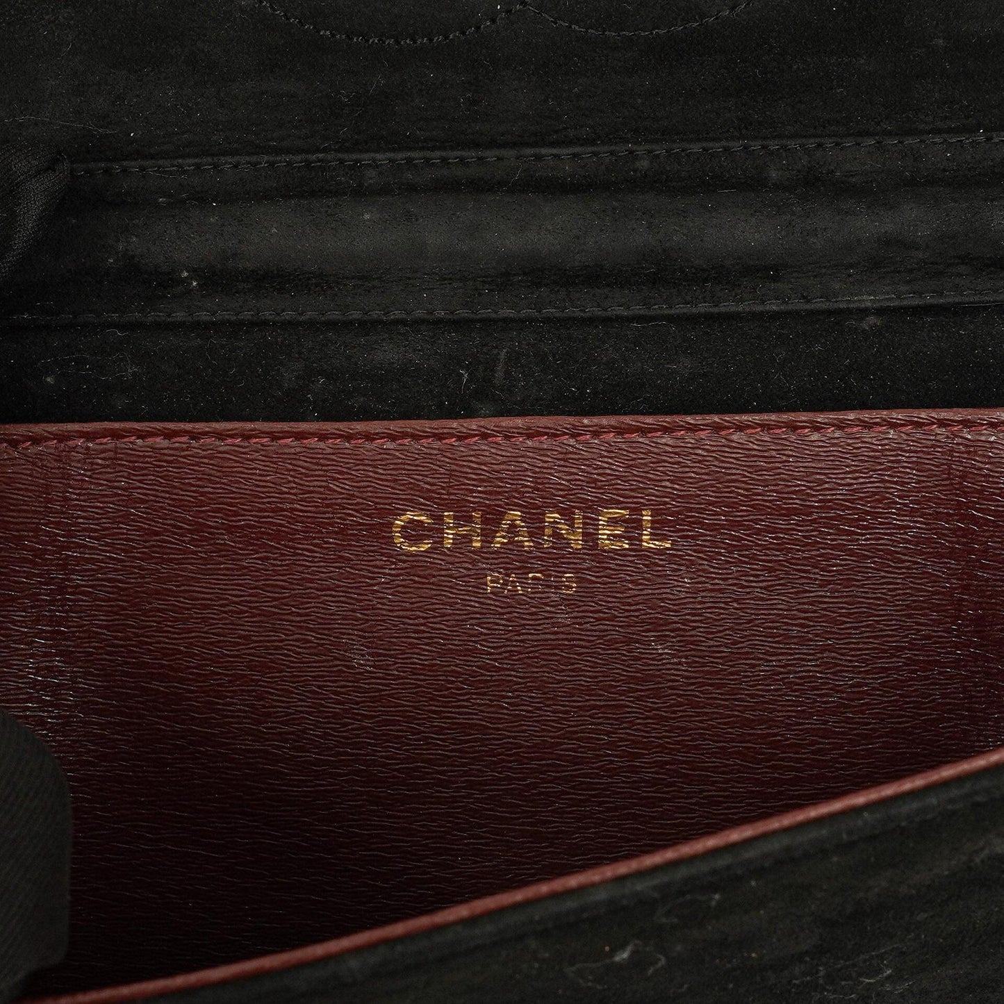 Chanel Classic Full Flap Bag Black Quilted Suede