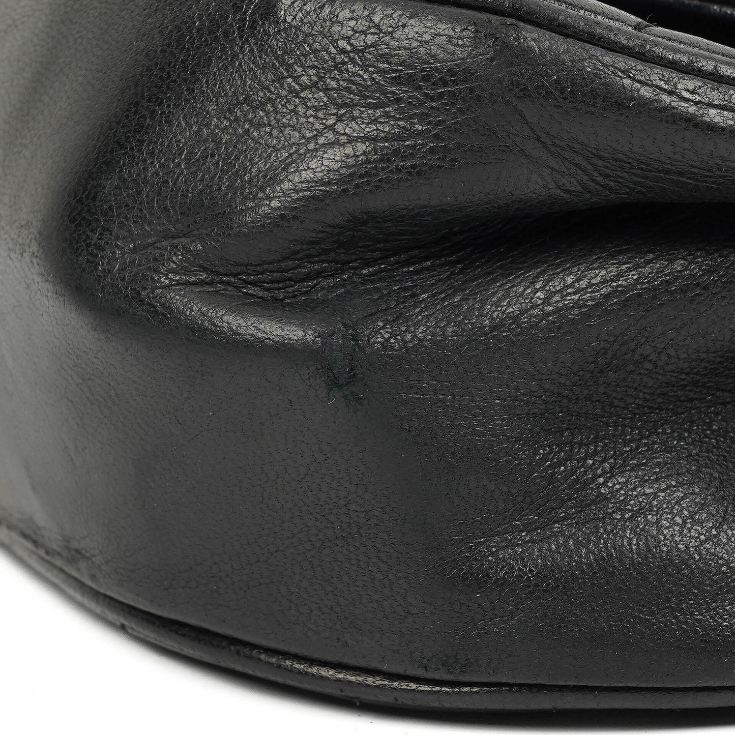 Chanel Classic Half Moon Double Flap Bag In Black Quilted Lambskin And 24K Gold-Plated Hardware