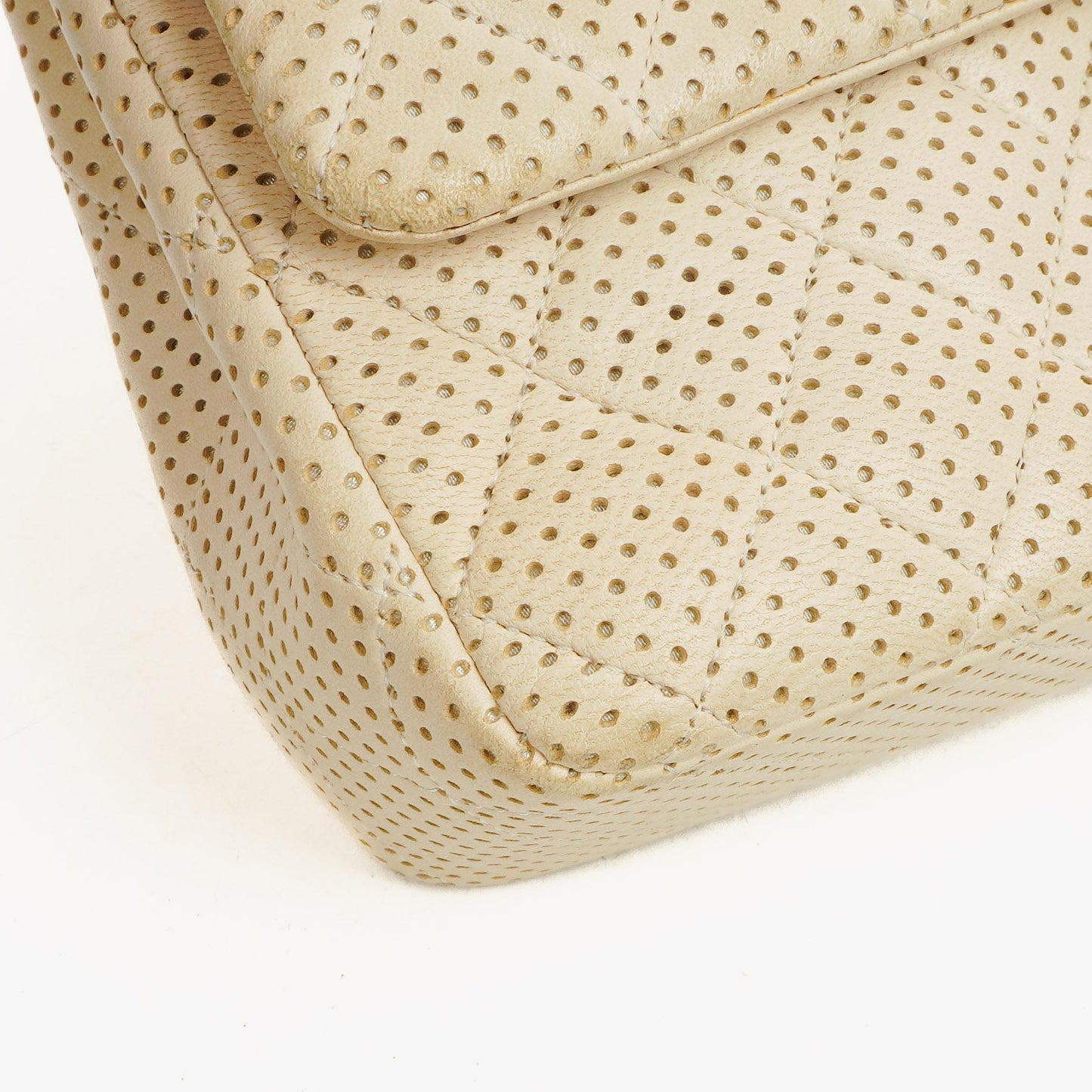 Chanel Classic Medium Perforated Quilted Lambskin Double Flap Bag