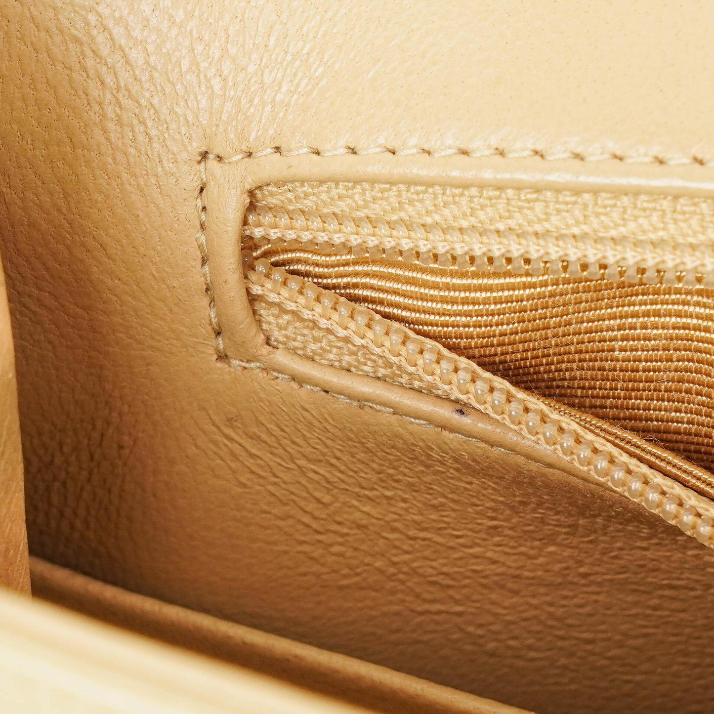Chanel Classic Medium Single Flap Bag Beige Quilted Leather With Gold & Silver Tone Combo Hardware