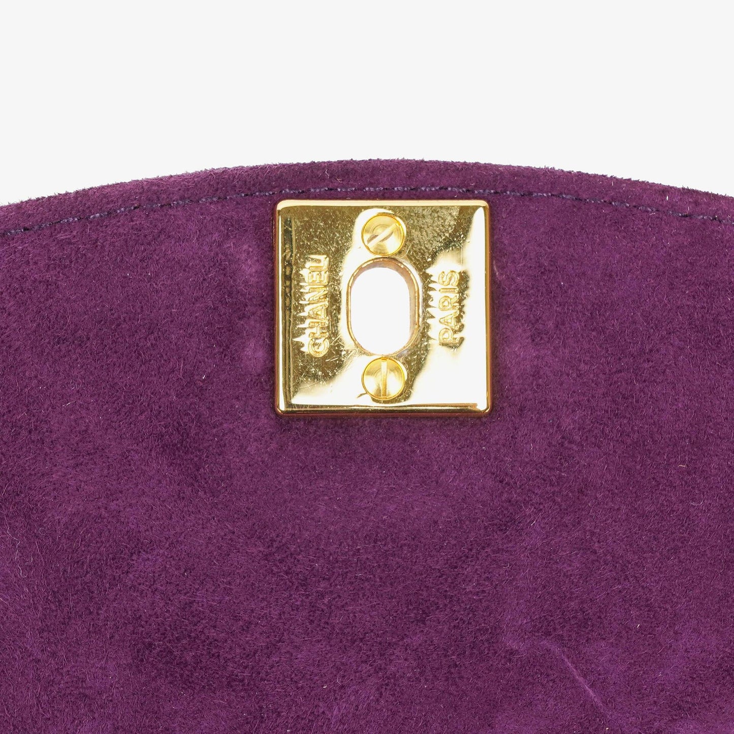 Chanel Classic Mini Diana Purple Suede Flap Bag 24K Gold-Plated Hardware