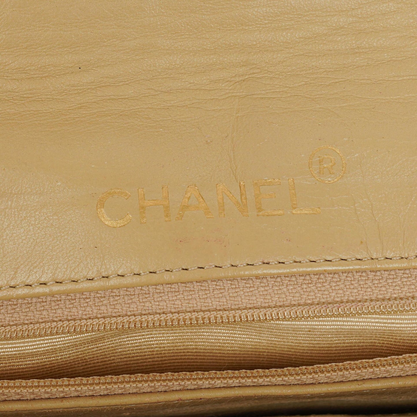 Chanel Classic Single Flap Bag Beige Quilted Lambskin With 24K Gold-Plated Hardware
