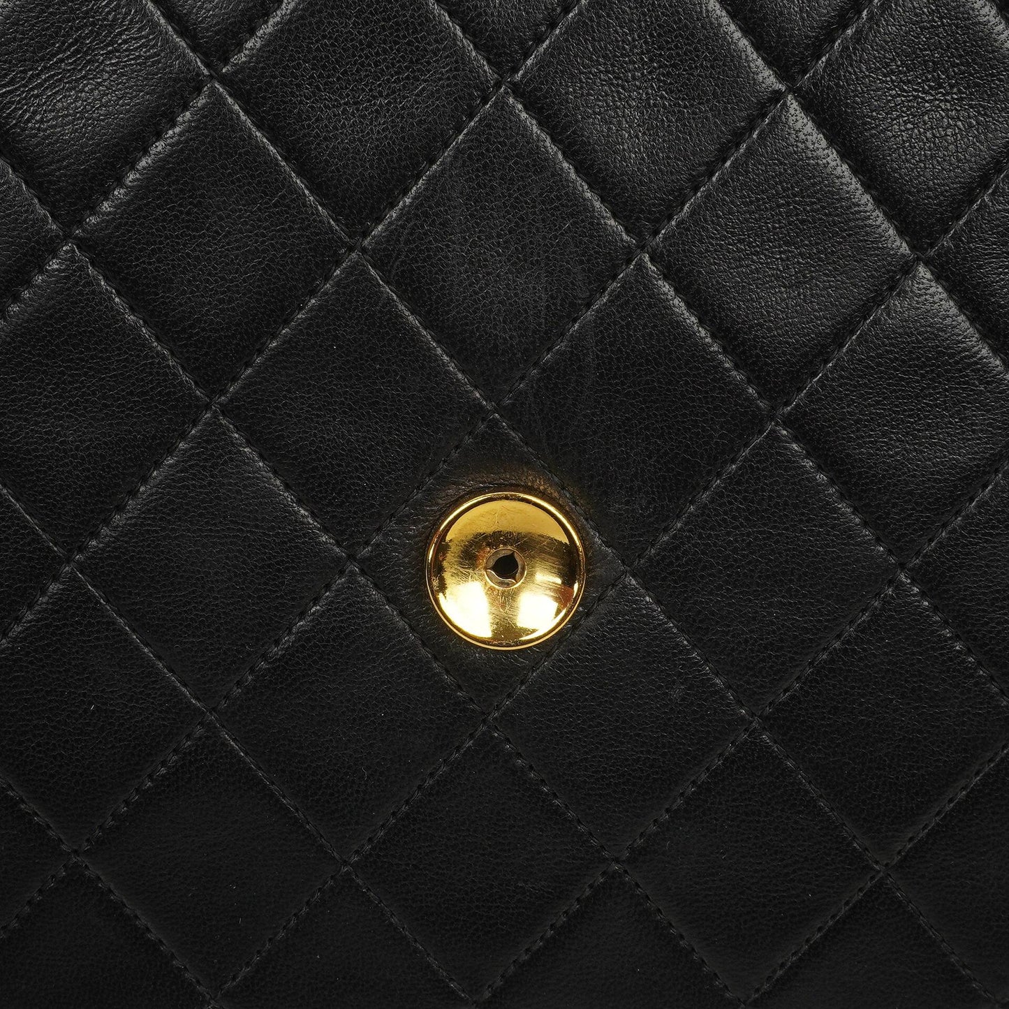 Chanel Classic Single Flap Bag Black Quilted Lambskin Gold-Tone Hardware Medium