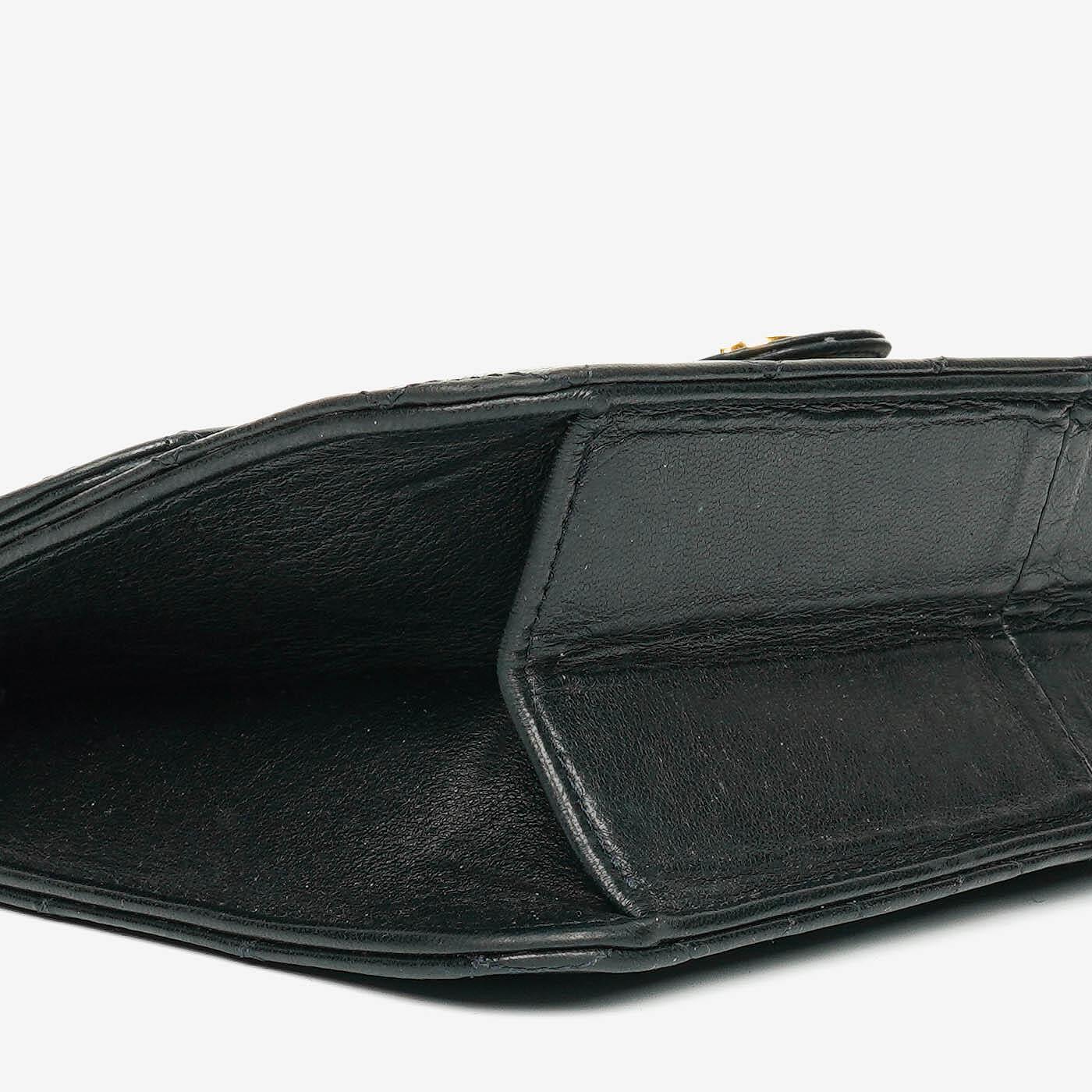 Chanel Classic Single Flap Bag Black Quilted Lambskin With 24K Gold-Plated Hardware
