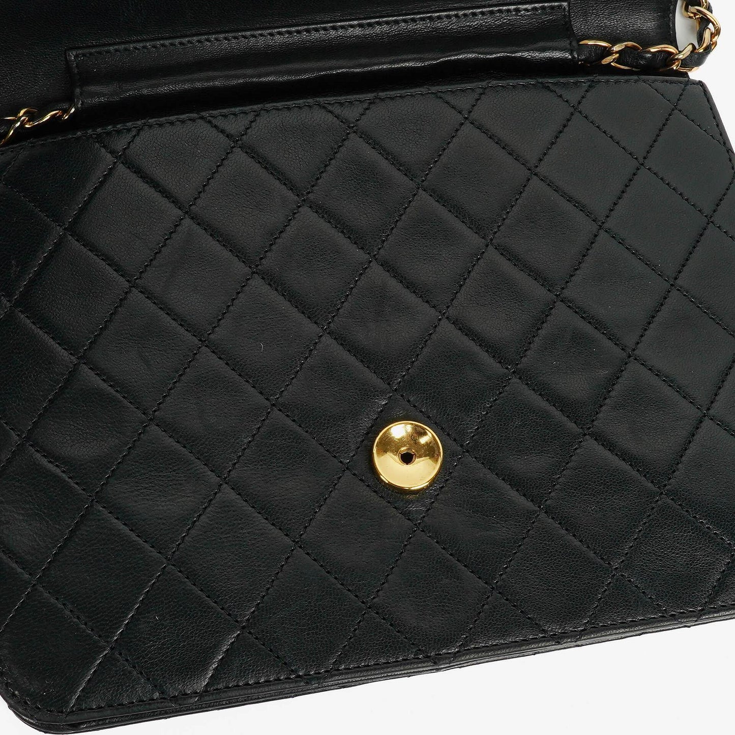 Chanel Classic Single Flap Bag Black Quilted Lambskin With 24K Gold-Plated Hardware