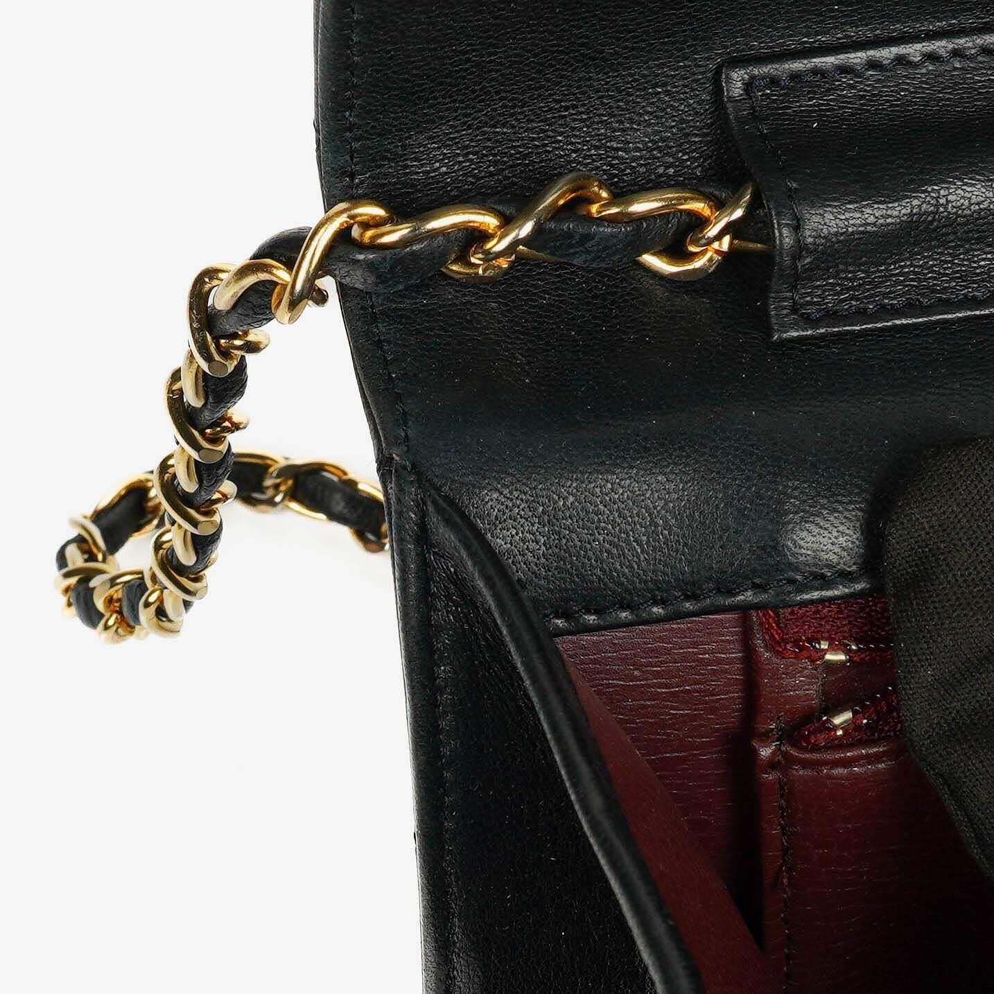 Chanel Classic Single Flap Bag Black Quilted Lambskin With 24K Gold-Plated Hardware