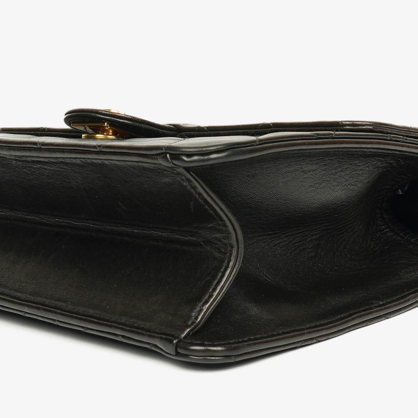 Chanel Classic Small Single Flap Bag Black Quilted Lambskin With 24K Gold-Plated Hardware