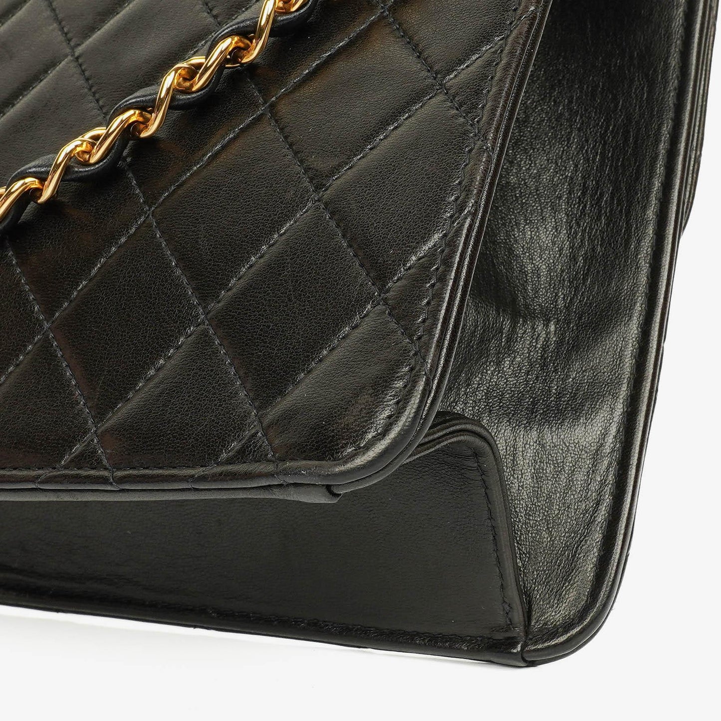 Chanel Classic Small Single Flap Bag Black Quilted Lambskin With 24K Gold-Plated Hardware