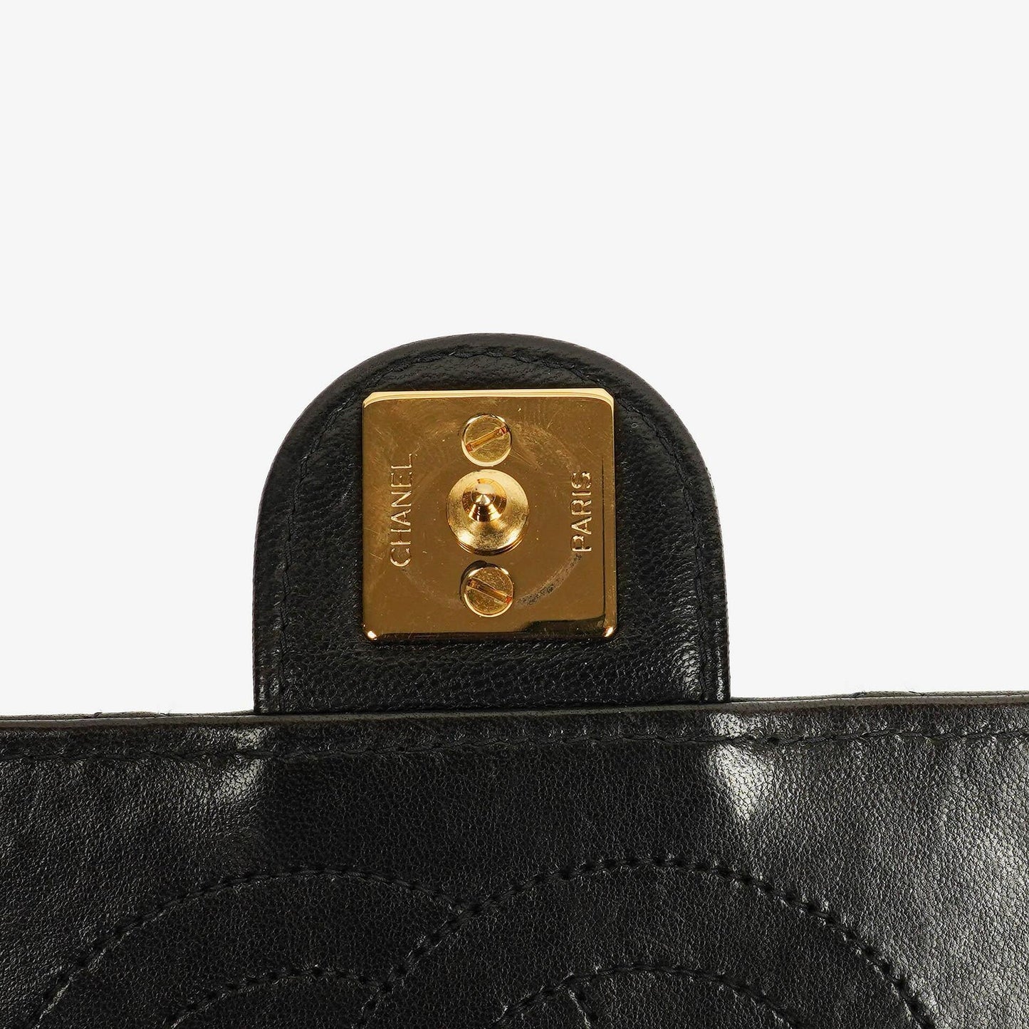 Chanel Classic Small Single Flap Bag Black Quilted Lambskin With 24K Gold-Plated Hardware