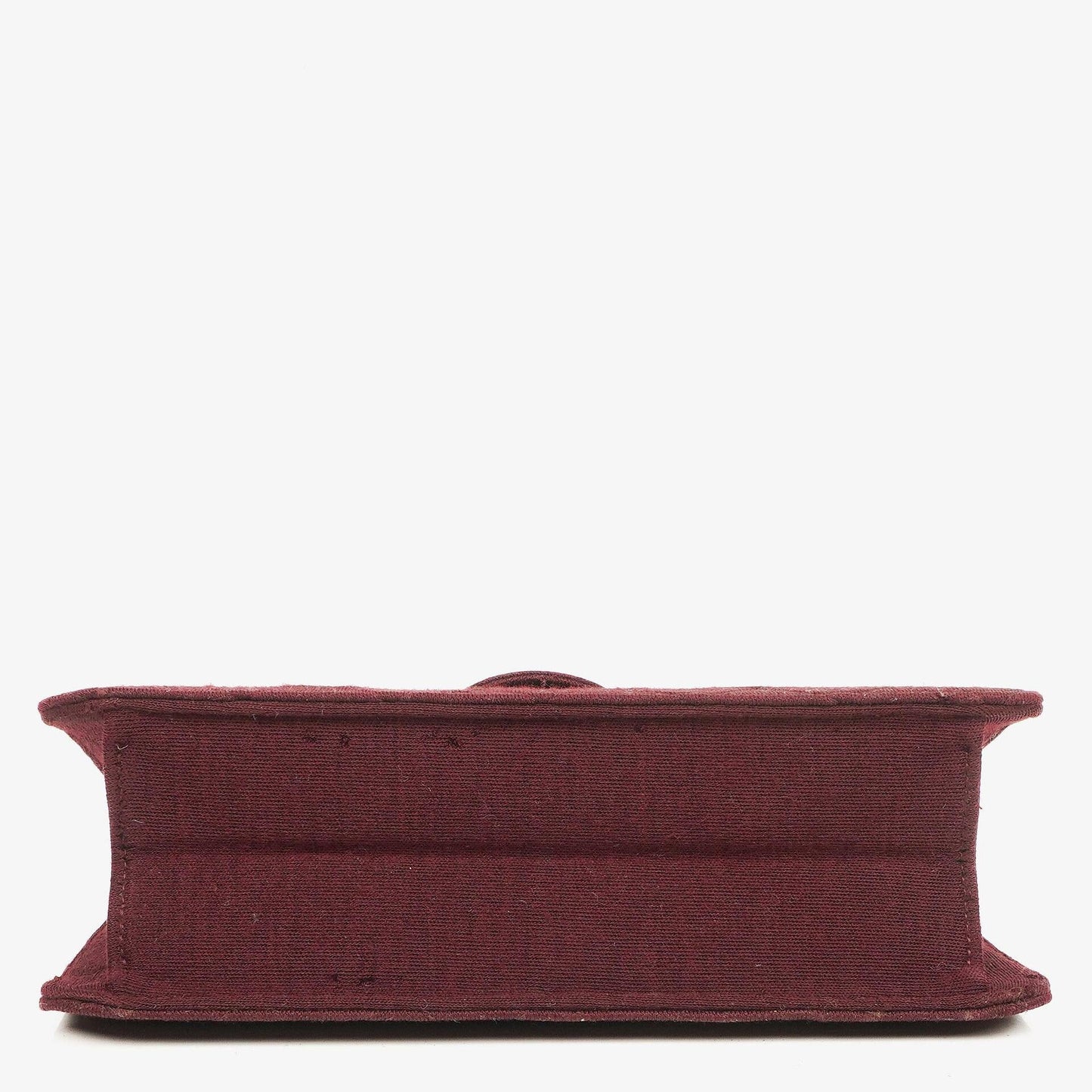 Chanel Classic Single Flap Bag Burgundy Quilted Jersey And Leather 24K Gold-Plated Hardware