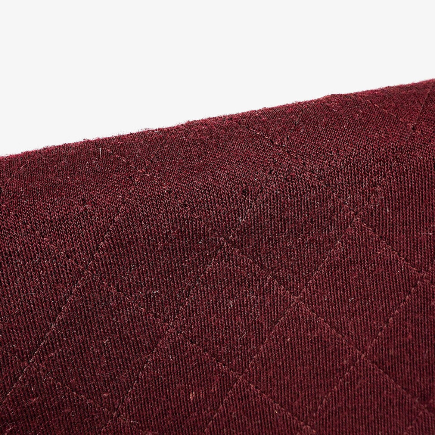 Chanel Classic Single Flap Bag Burgundy Quilted Jersey And Leather 24K Gold-Plated Hardware