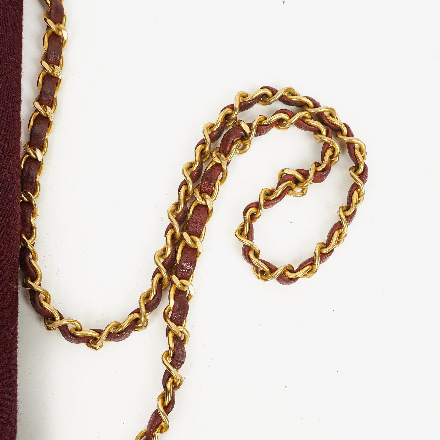 Chanel Classic Single Flap Bag Burgundy Quilted Jersey And Leather 24K Gold-Plated Hardware