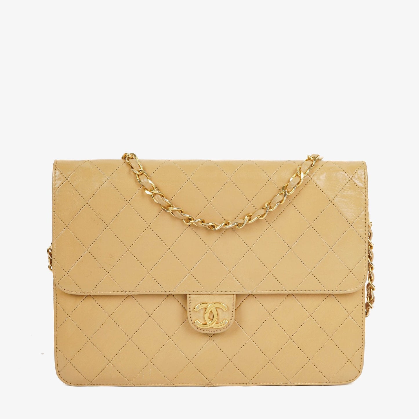 Chanel Classic Single Flap Bag Quilted Lambskin With 24K Gold-Plated Hardware