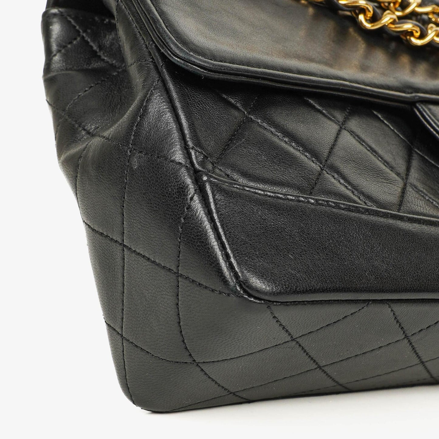 Chanel Classic Flap Bag Black Lambskin 24k Gold-Plated Hardware