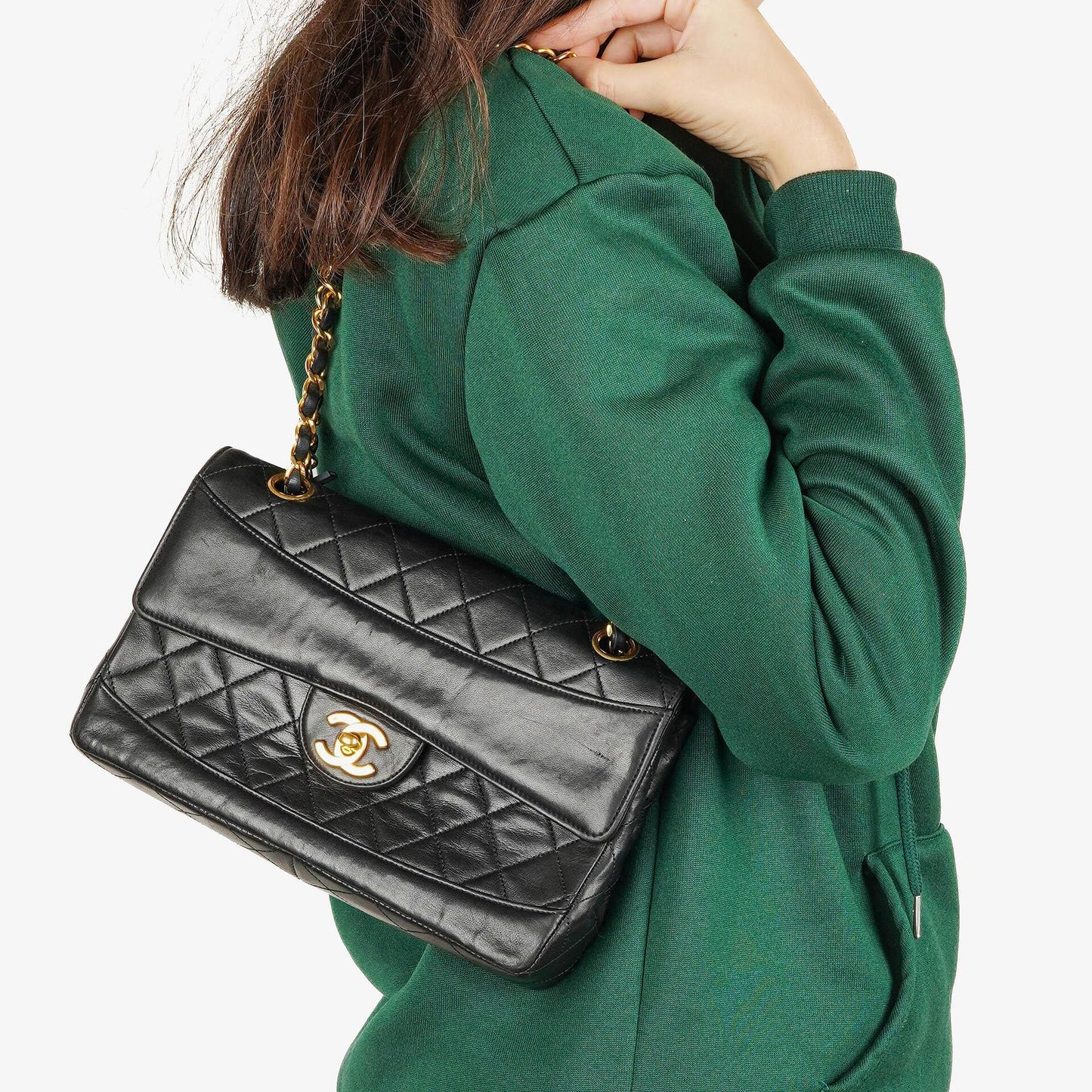 Chanel Classic Small Flap Bag Lambskin 24k Gold-Plated Hardware