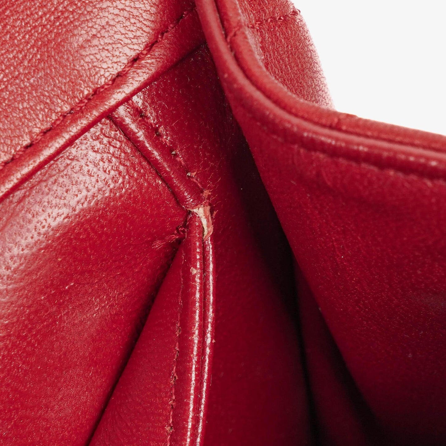 Chanel Classic Small Flap Bag Red Lambskin 24k Gold-Plated Hardware