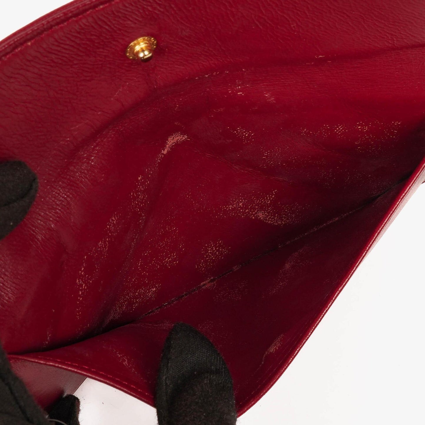Chanel Classic Small Flap Bag Red Lambskin 24k Gold-Plated Hardware