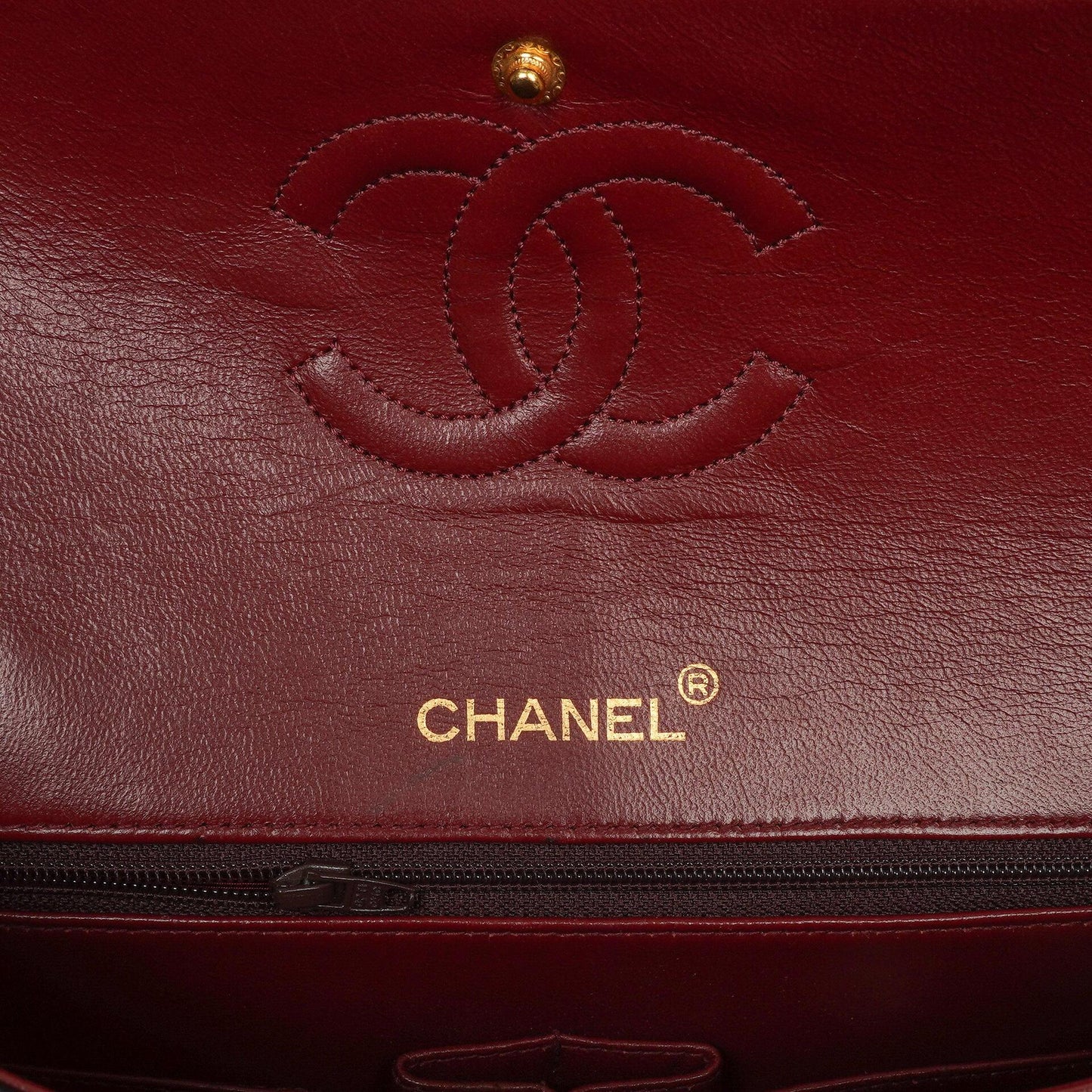 Chanel Classic Square Black Quilted Lambskin Double Flap Bag With 24K Gold-Plated Hardware, 1986-1988