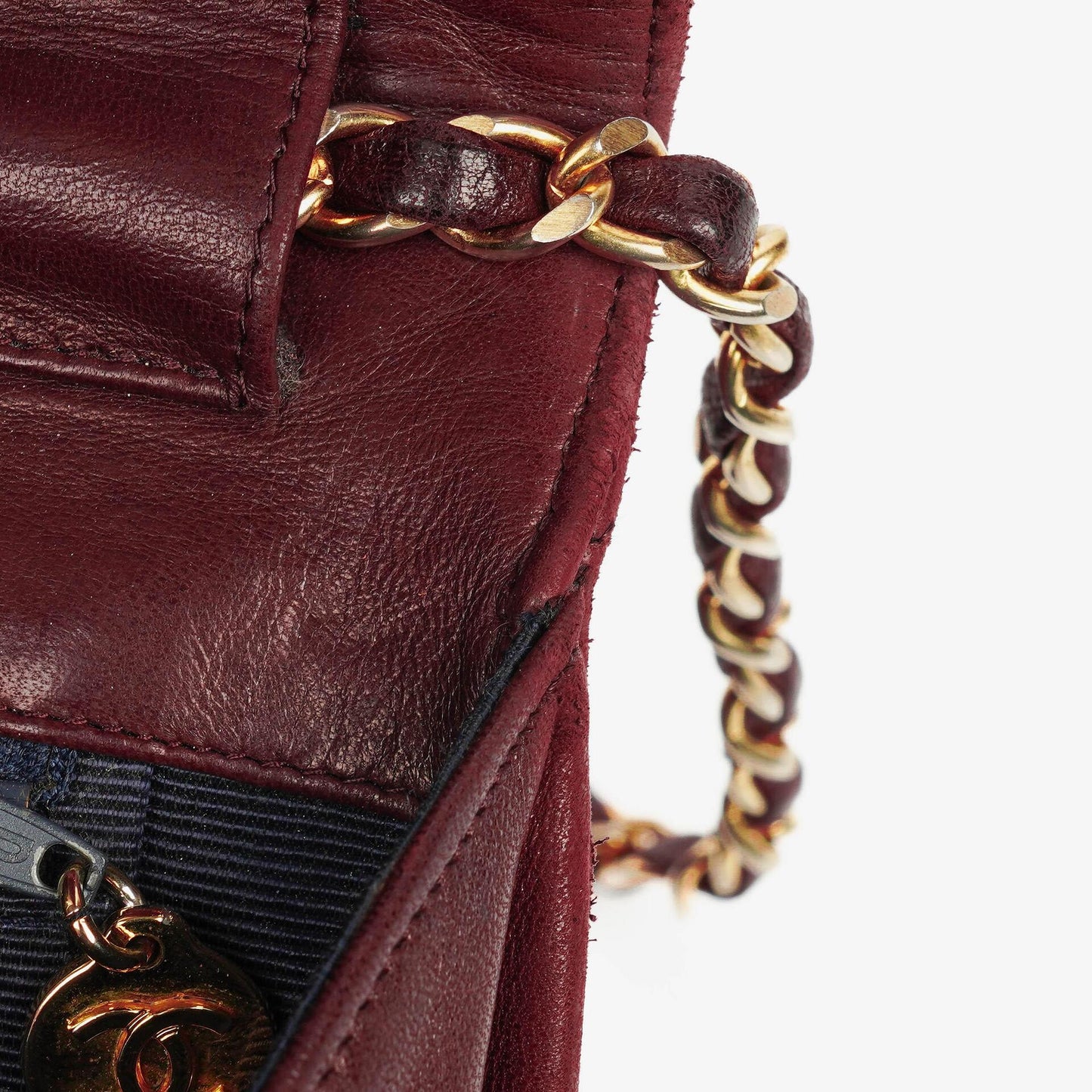 Chanel Classic Diagonal Quilted Lambskin Single Flap Bag With 24K Gold-Plated Hardware