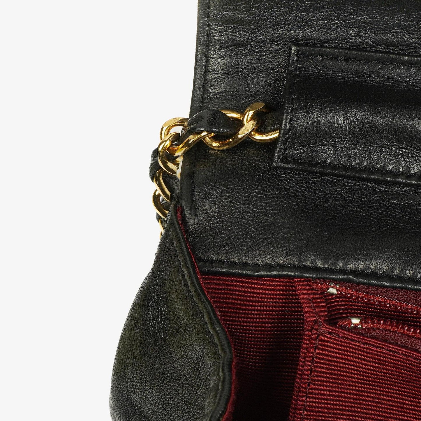 Chanel Diagonal Medium Classic Black Quilted Lambskin Single Flap Bag With 24K Gold-Plated Hardware
