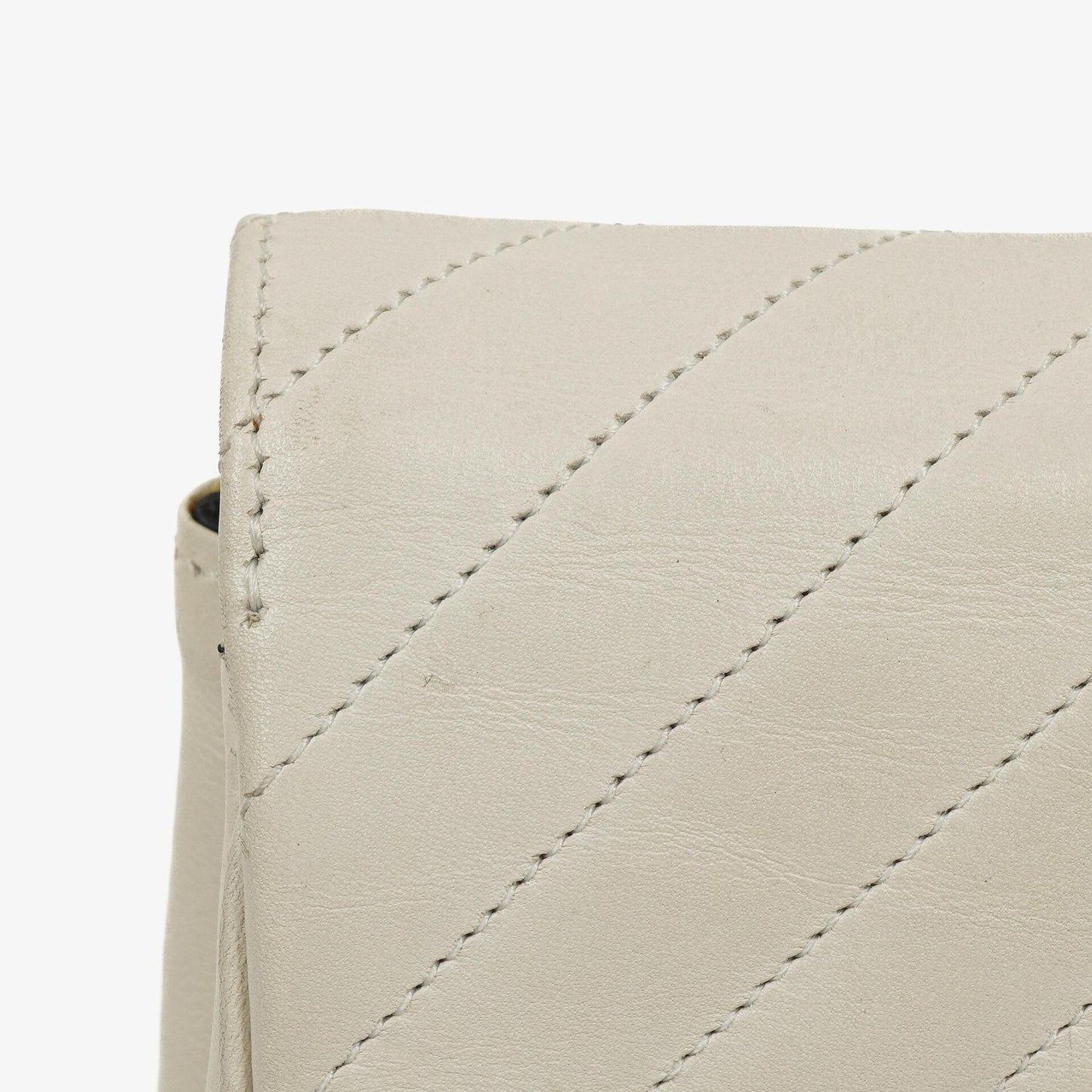 Chanel Diagonal Quilted Lambskin Leather Small Classic Single Flap Bag With 24K Gold-Plated Hardware