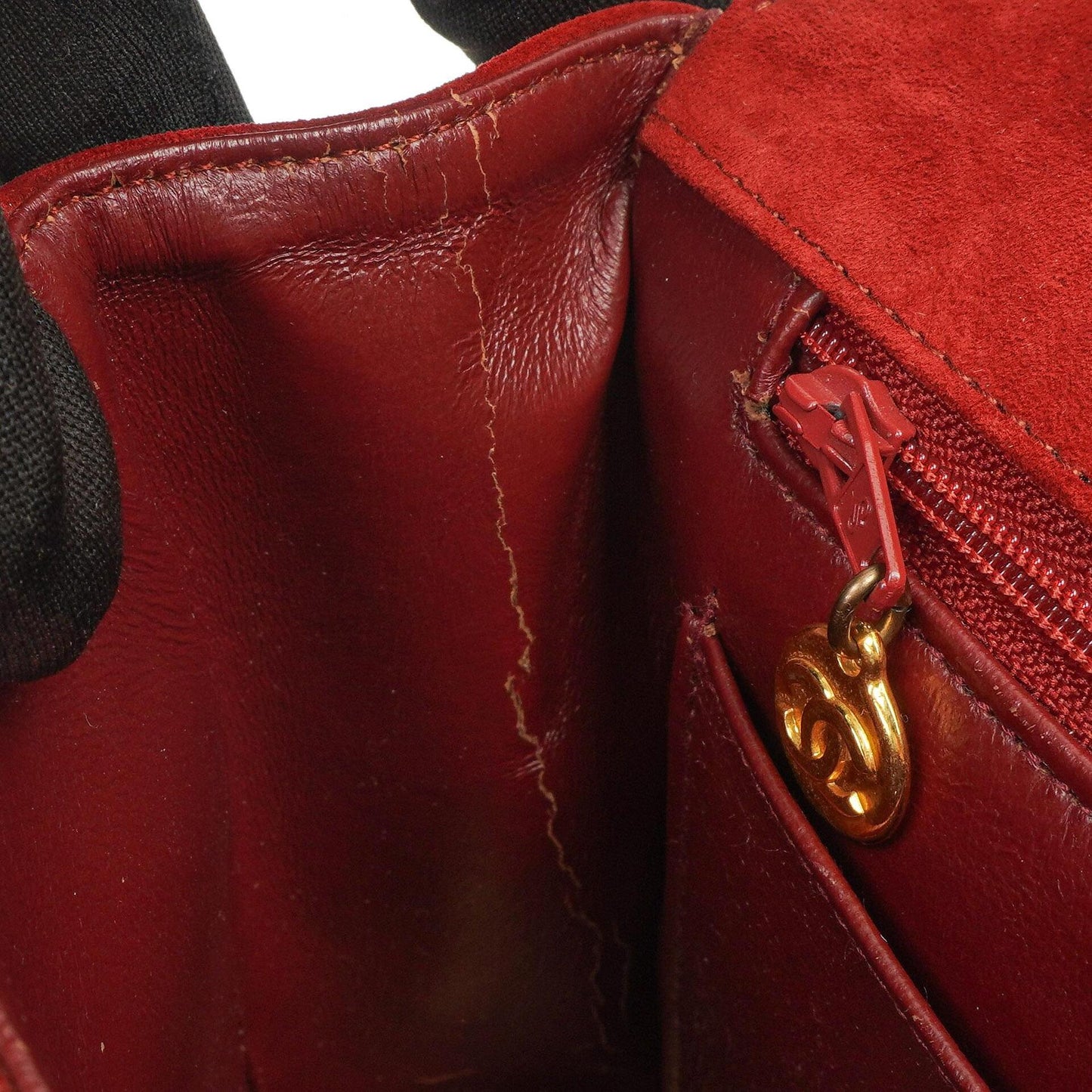 Chanel Diana Vertical Quilted Single Flap Bag Wine Red Suede 24K Gold-Plated Hardware