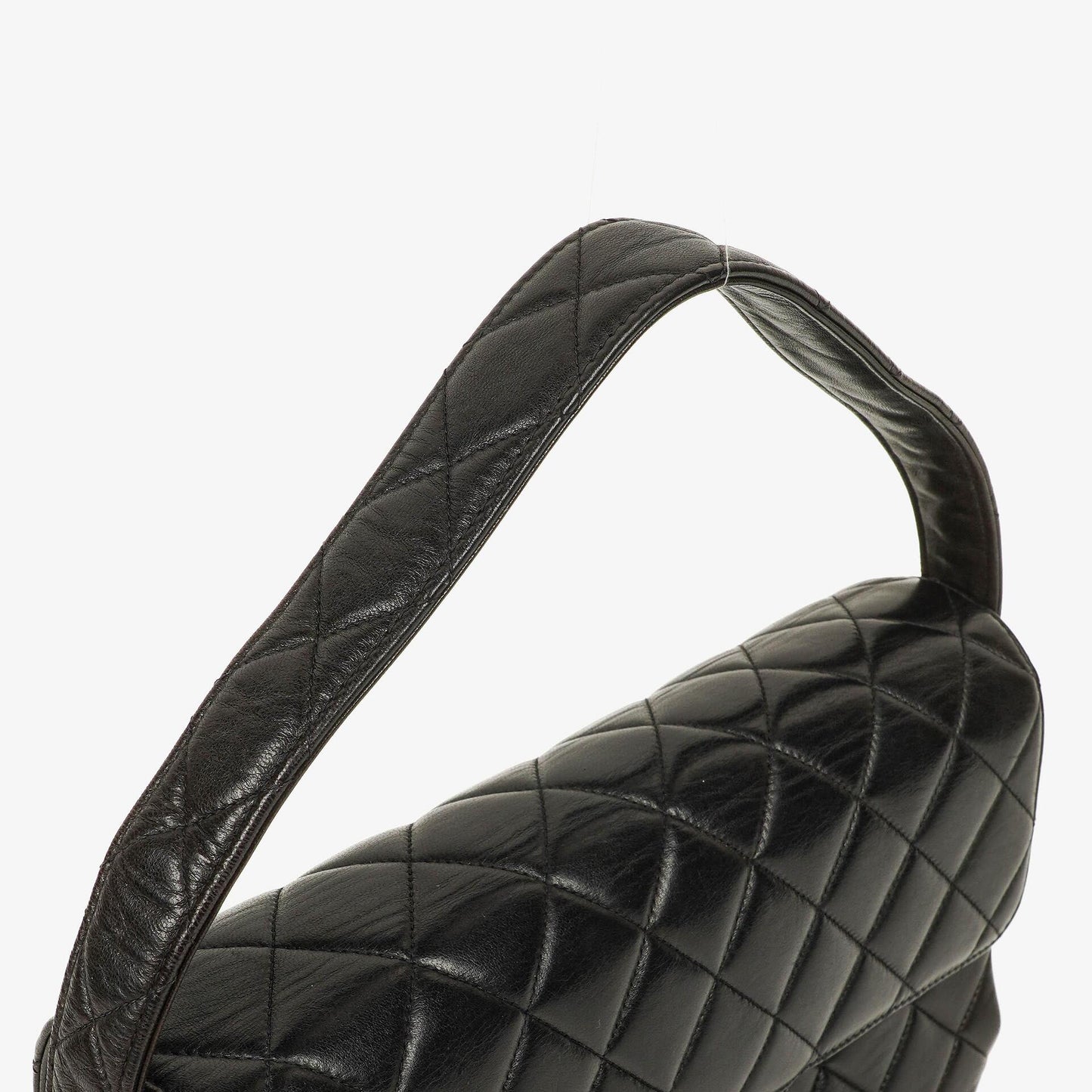 Chanel Double-Sided Flap Bag Black Lambskin 24k Gold-Plated Hardware