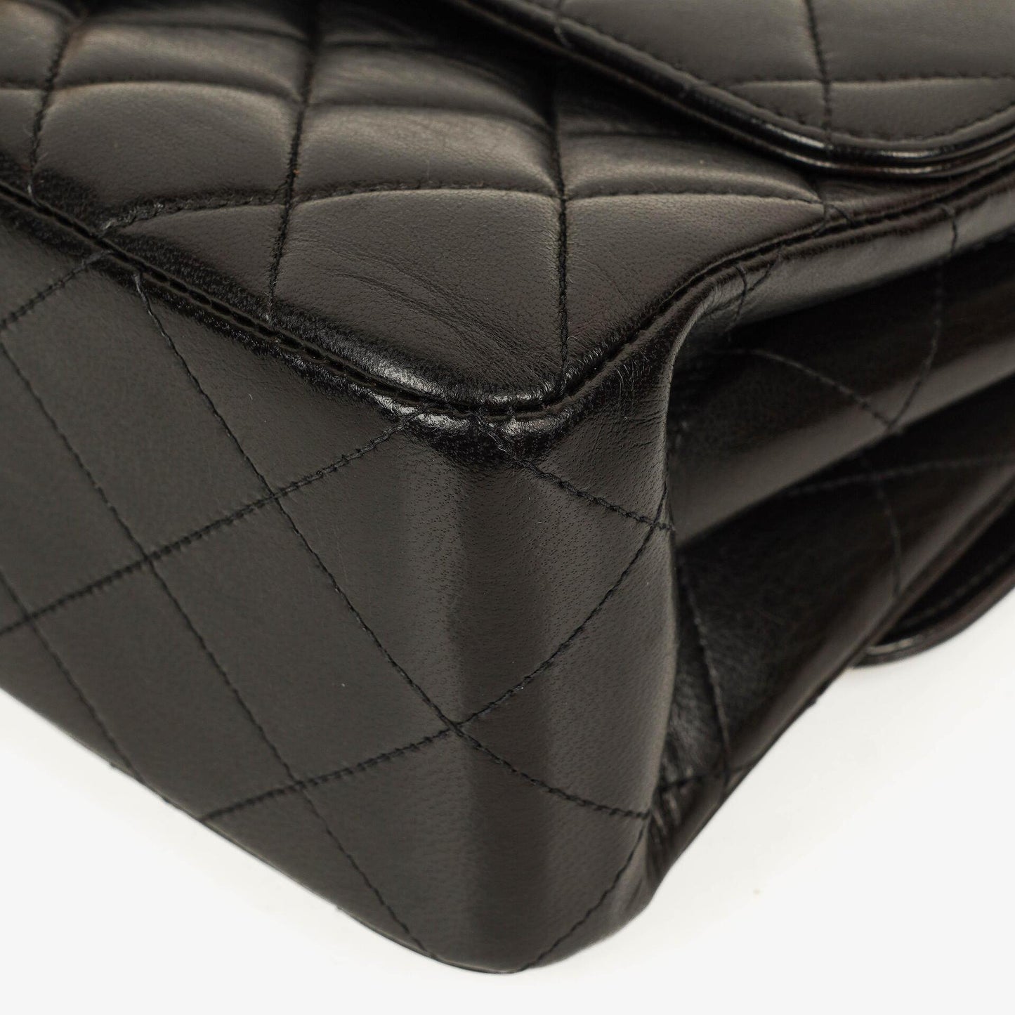 Chanel Double-Sided Flap Bag Black Lambskin 24k Gold-Plated Hardware