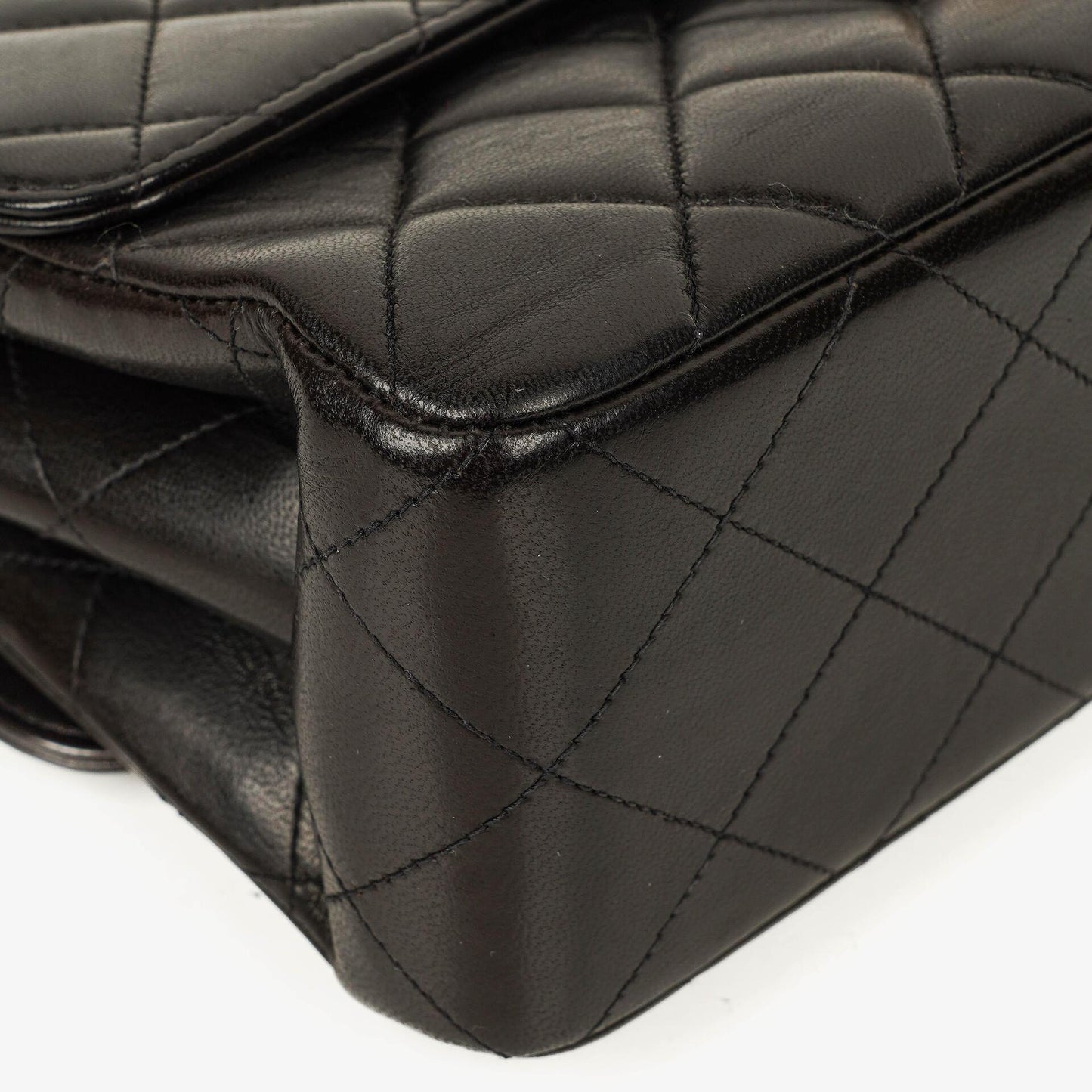 Chanel Double-Sided Flap Bag Black Lambskin 24k Gold-Plated Hardware