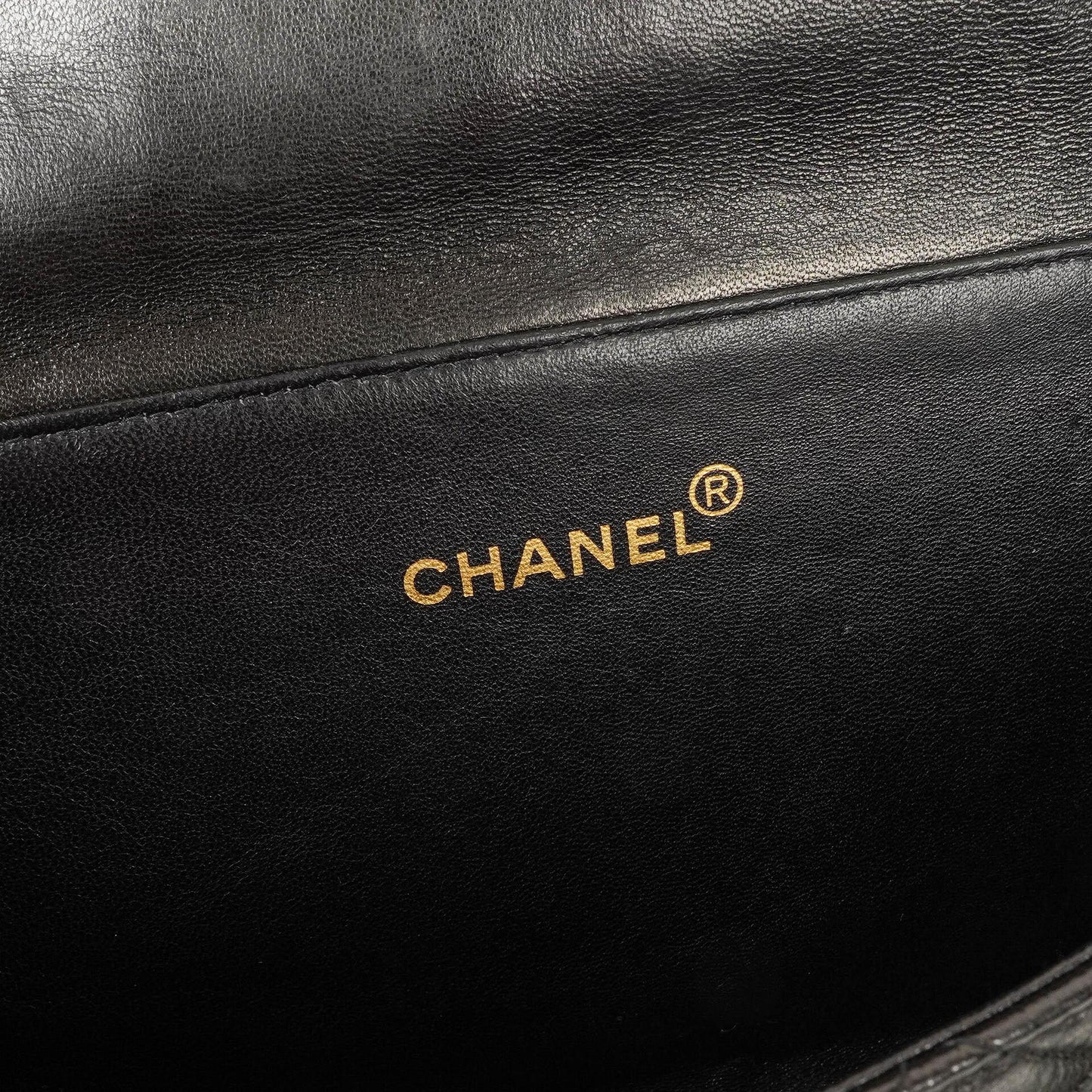 Chanel Double-Sided Flap Bag Black Lambskin 24k Gold-Plated Hardware