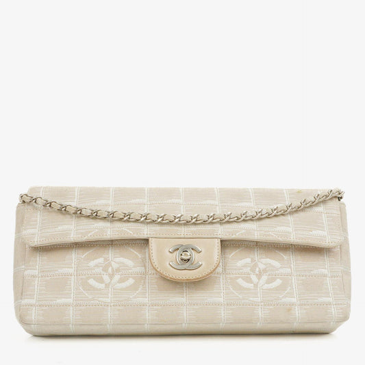 Chanel East West Travel Line Chocolate Bar Flap Bag