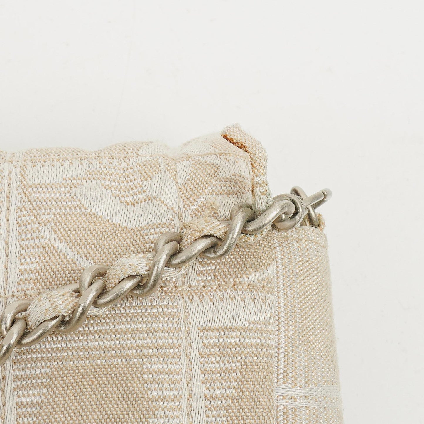 Chanel East West Travel Line Chocolate Bar Flap Bag