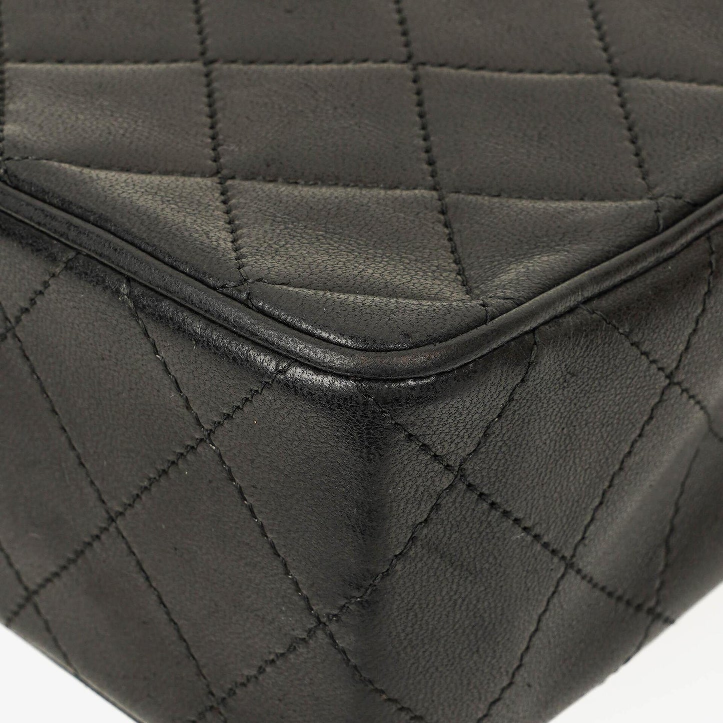 Chanel Envelope Flap Bag Black Quilted Lambskin With 24K Gold-Plated Hardware