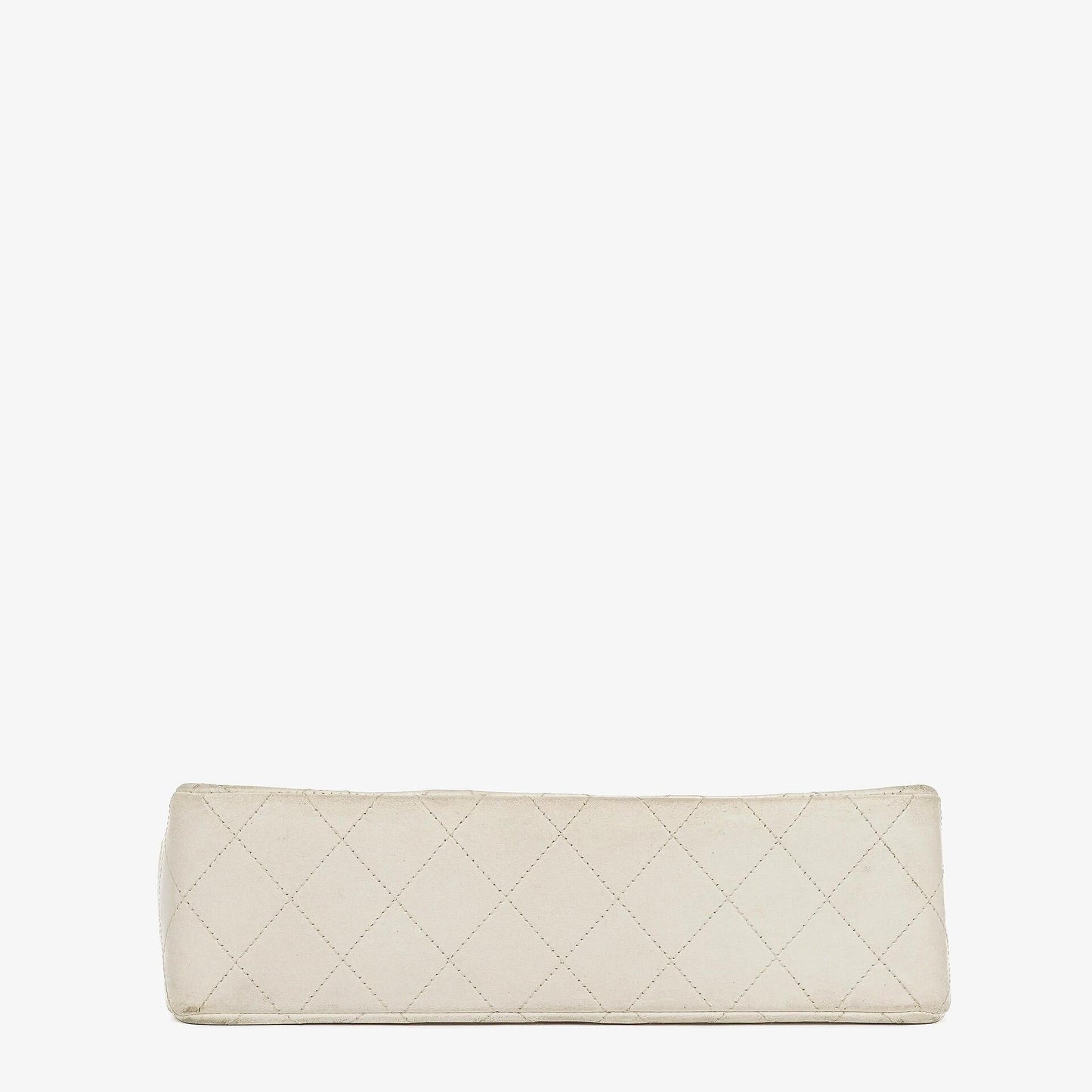 Chanel Envelope Flap Bag White Quilted Lambskin With 24K Gold-Plated Hardware