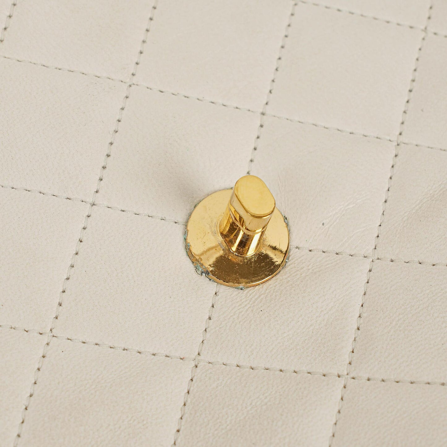 Chanel Envelope Flap Bag White Quilted Lambskin With 24K Gold-Plated Hardware
