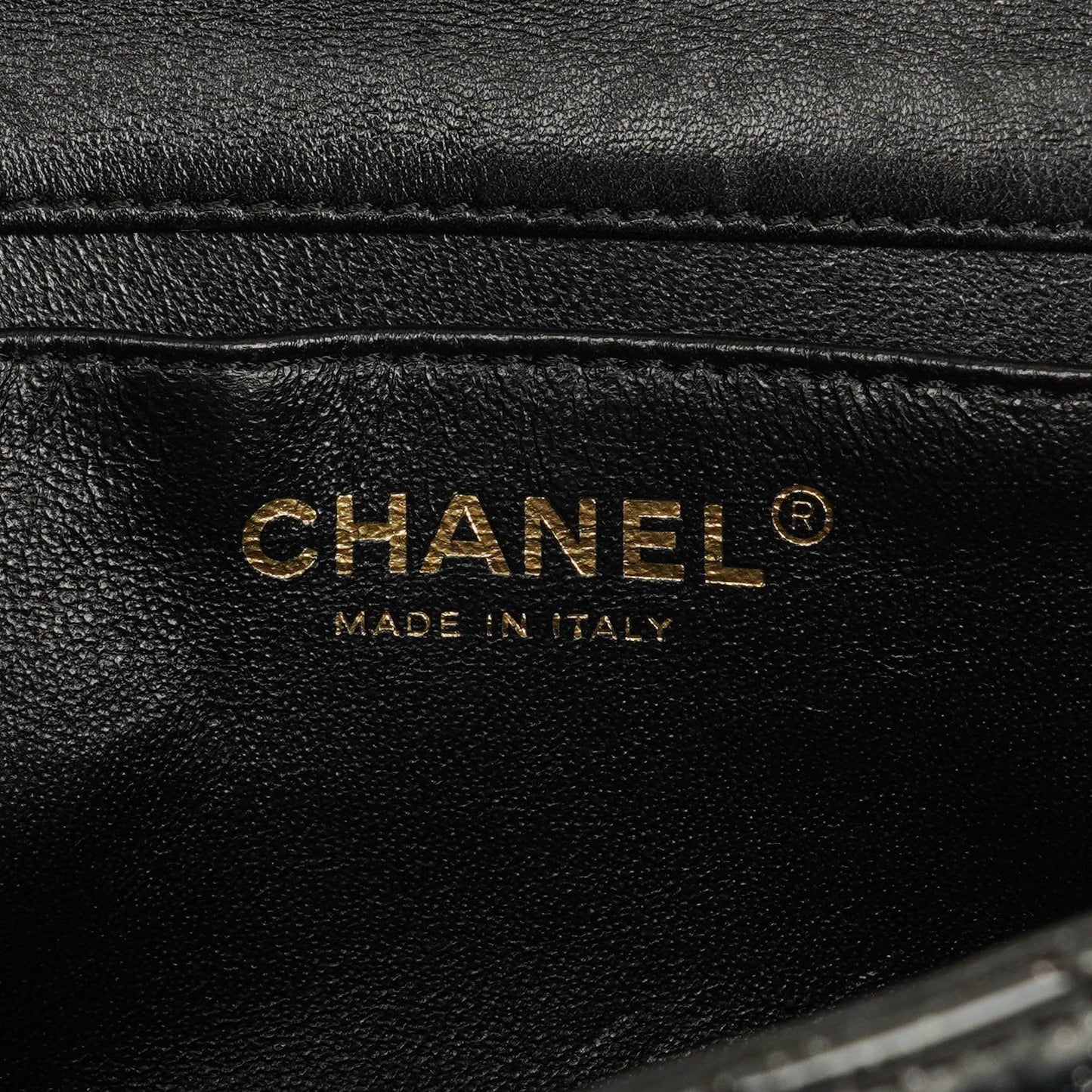 Chanel Evening Star Quilted Glitter Patent East West Flap Bag