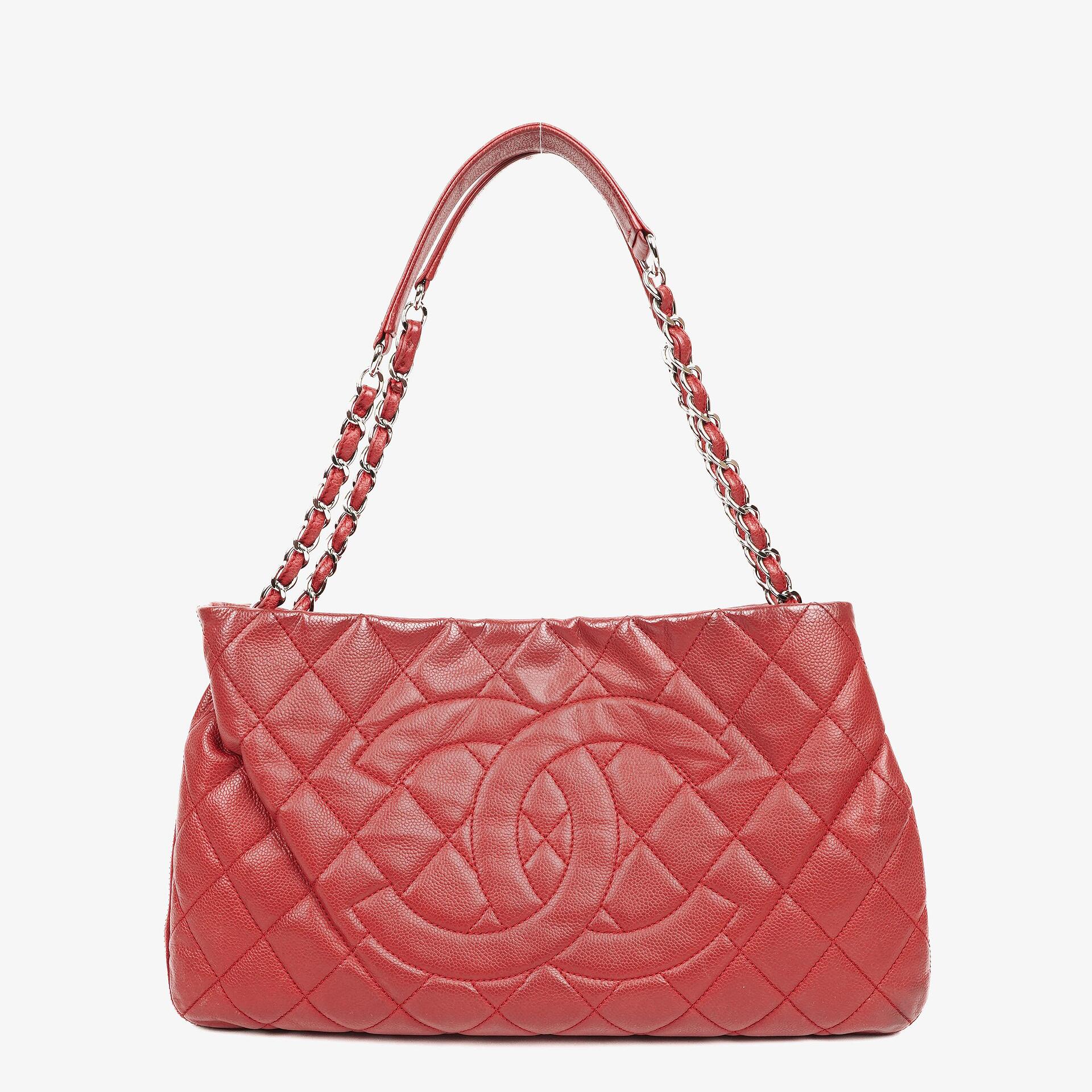 Chanel Expandable Zip Caviar Quilted Shoulder Bag