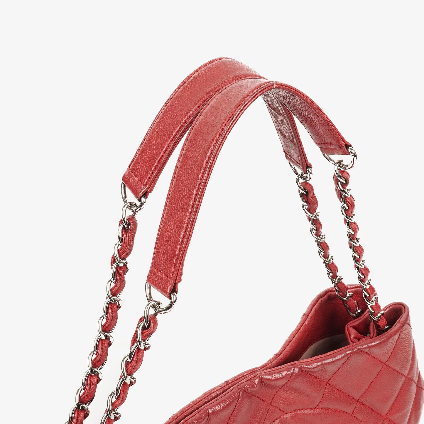 Chanel Expandable Zip Caviar Quilted Shoulder Bag