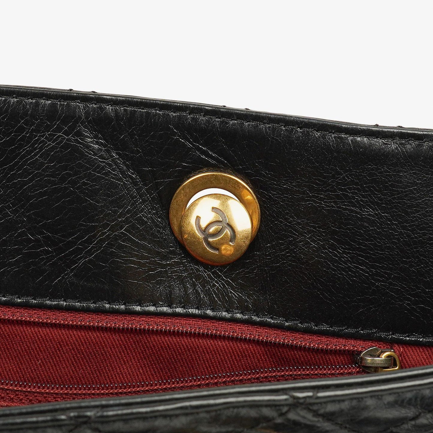 Chanel Front Pocket Large Tote Bag Glazed Quilted Calfskin Gold-Tone Hardware 2014/2015