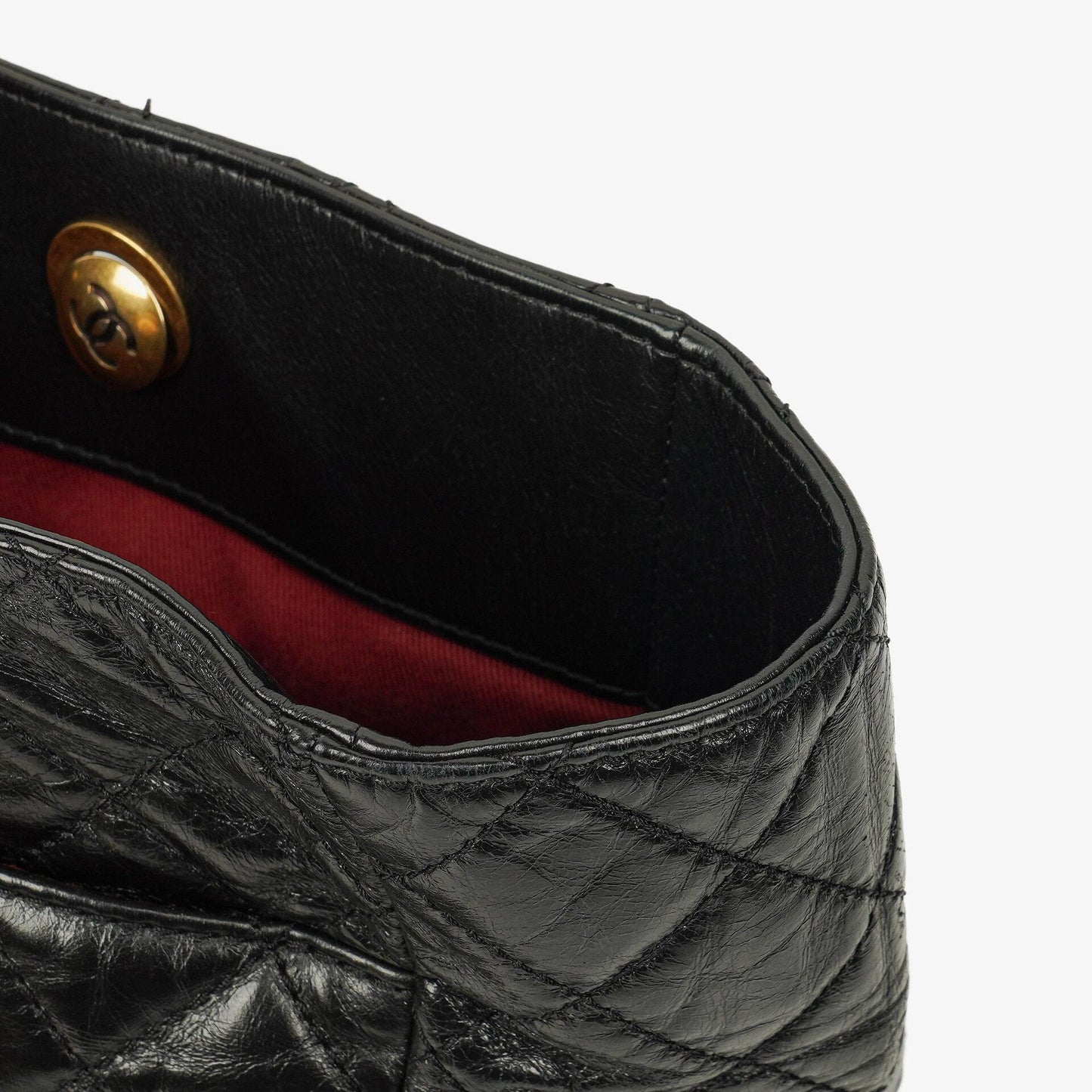 Chanel Front Pocket Large Tote Bag Glazed Quilted Calfskin Gold-Tone Hardware 2014/2015